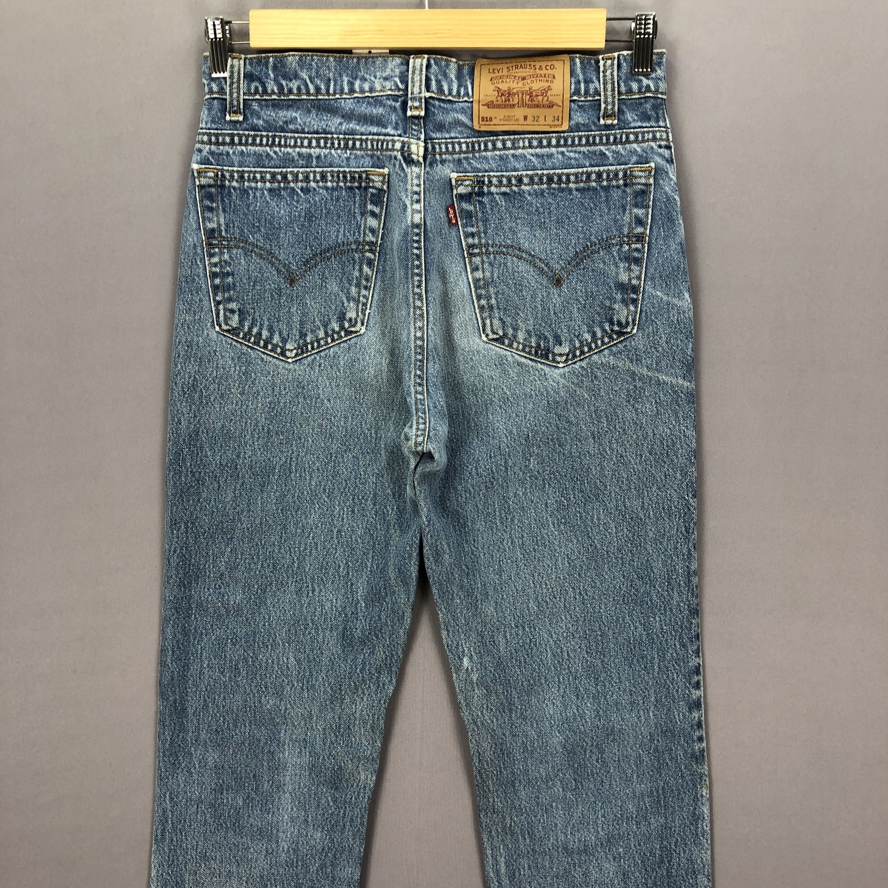 Levi's Vintage Levis Stonewash Jeans Levi's 516 Faded Ripped Denim Size US 30 / EU 46 - 4 Thumbnail