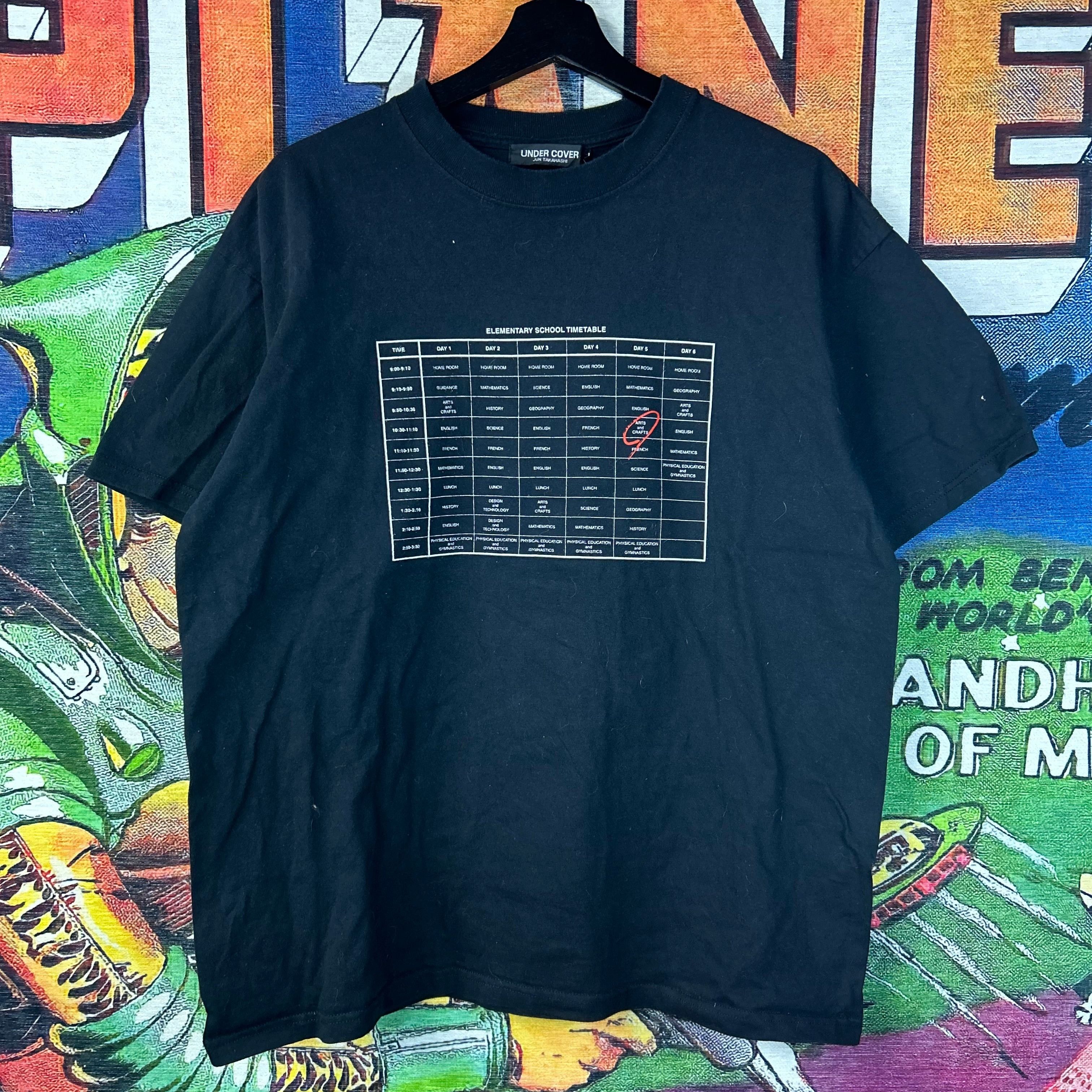 Undercover Undercover Elementary School Time Table Tee Size Large Size US L / EU 52-54 / 3 - 1 Thumbnail