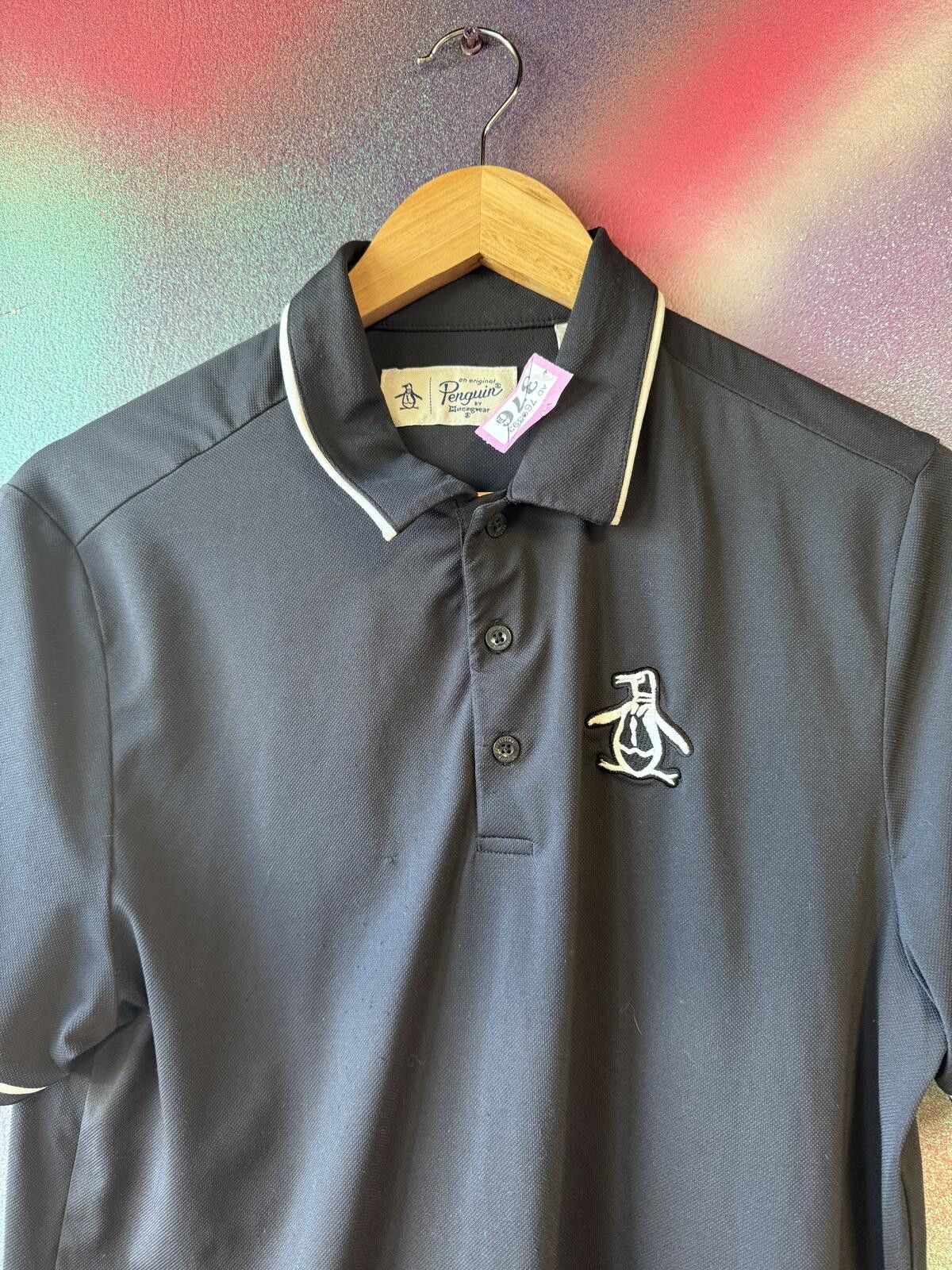 Original Penguin Mens’s Penguin Black polo shirt Size S Smart Casual. P*376 Size US S / EU 44-46 / 1 - 3 Thumbnail