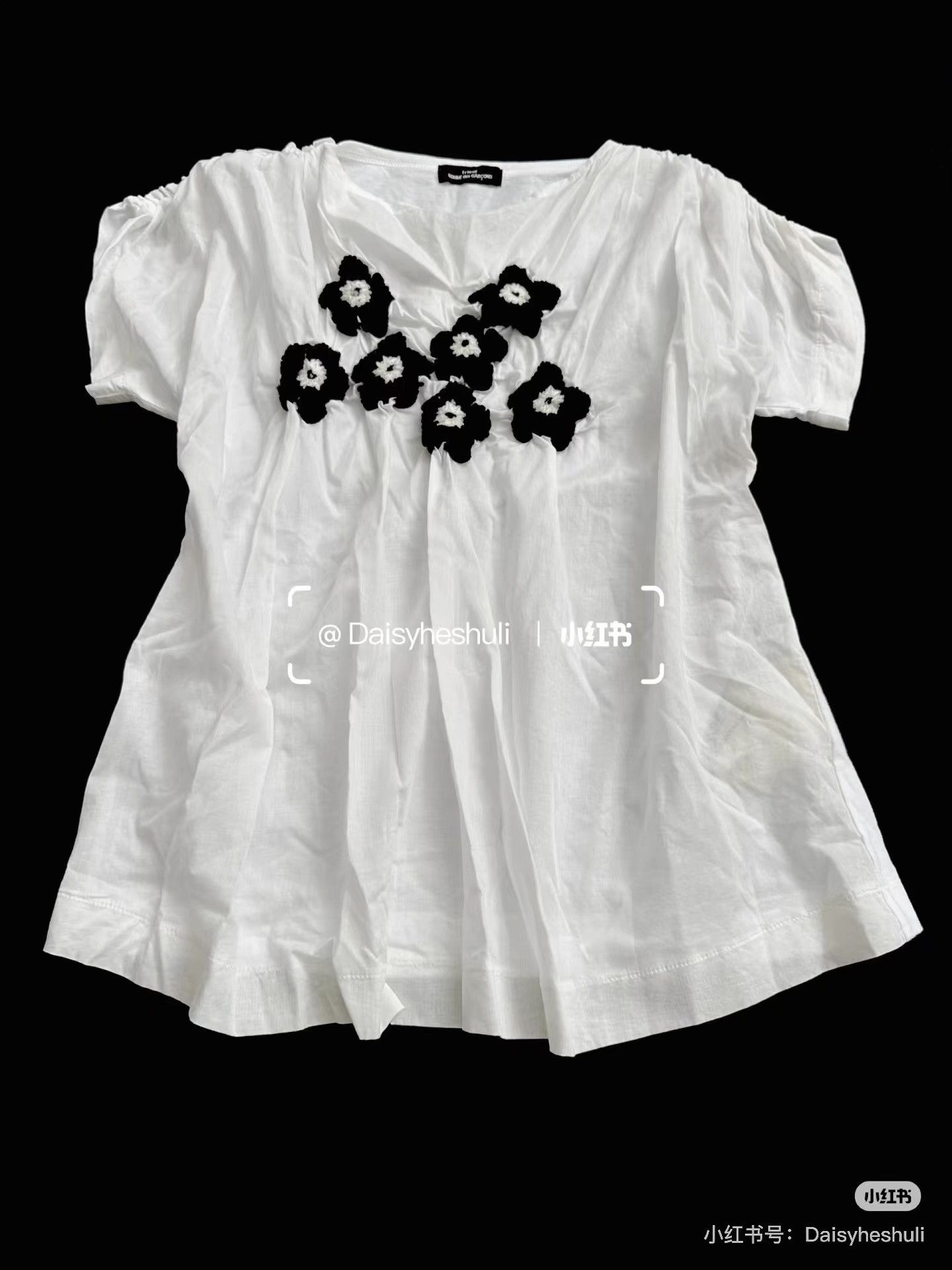 Comme des Garcons Comme des Garçons Tricot Floral Short-Sleeve T-shirt Ｑ24 Size M / US 6-8 / IT 42-44 - 1 Thumbnail