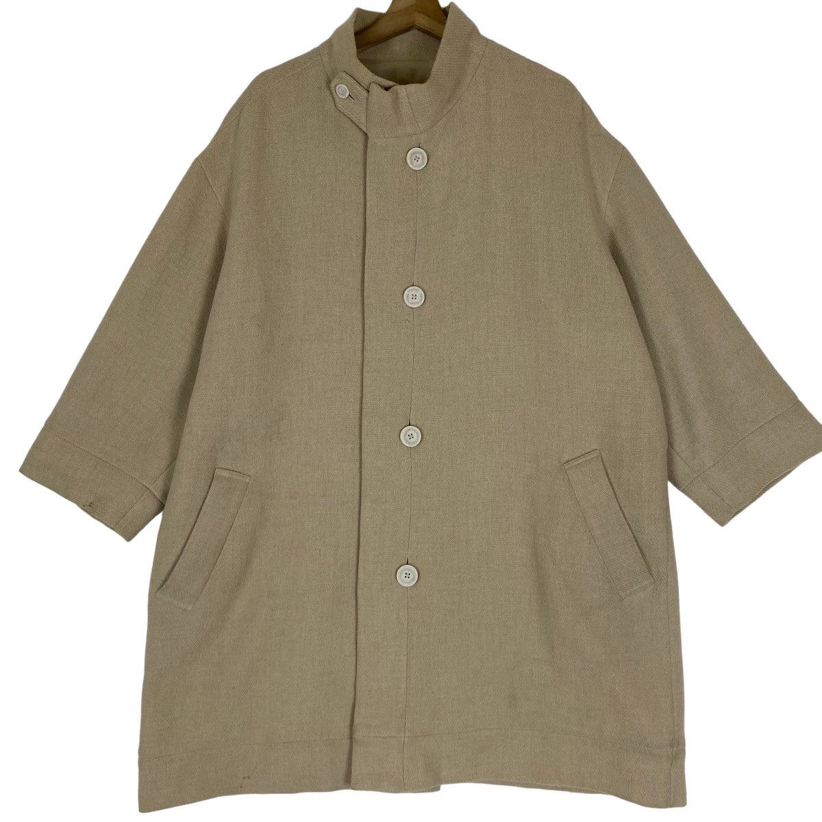 Issey Miyake ✨Issey Miyake Plantation wool oversize long coat Size US M / EU 48-50 / 2 - 5 Thumbnail