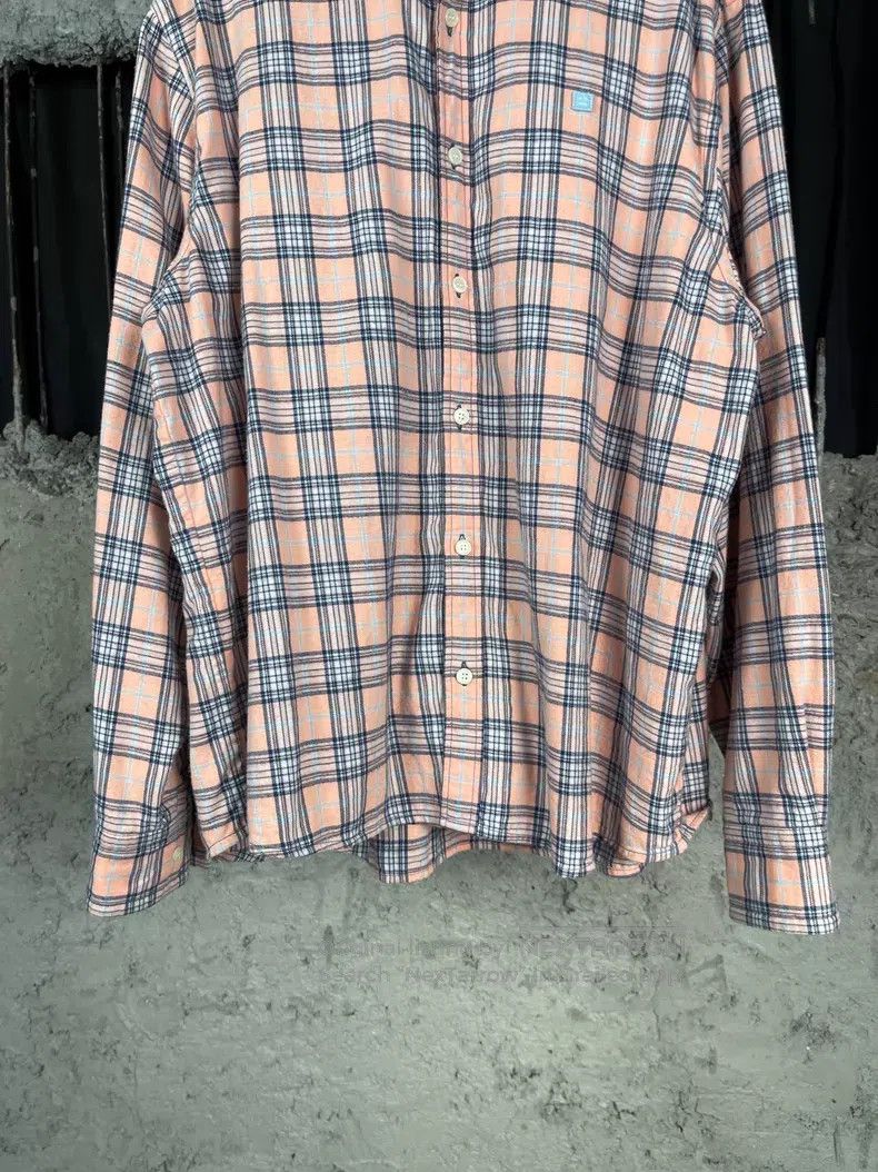 Acne Studios Acne Studios Blue, Pink, and Gray Plaid Smile Long Sleeve Size US M / EU 48-50 / 2 - 4 Thumbnail