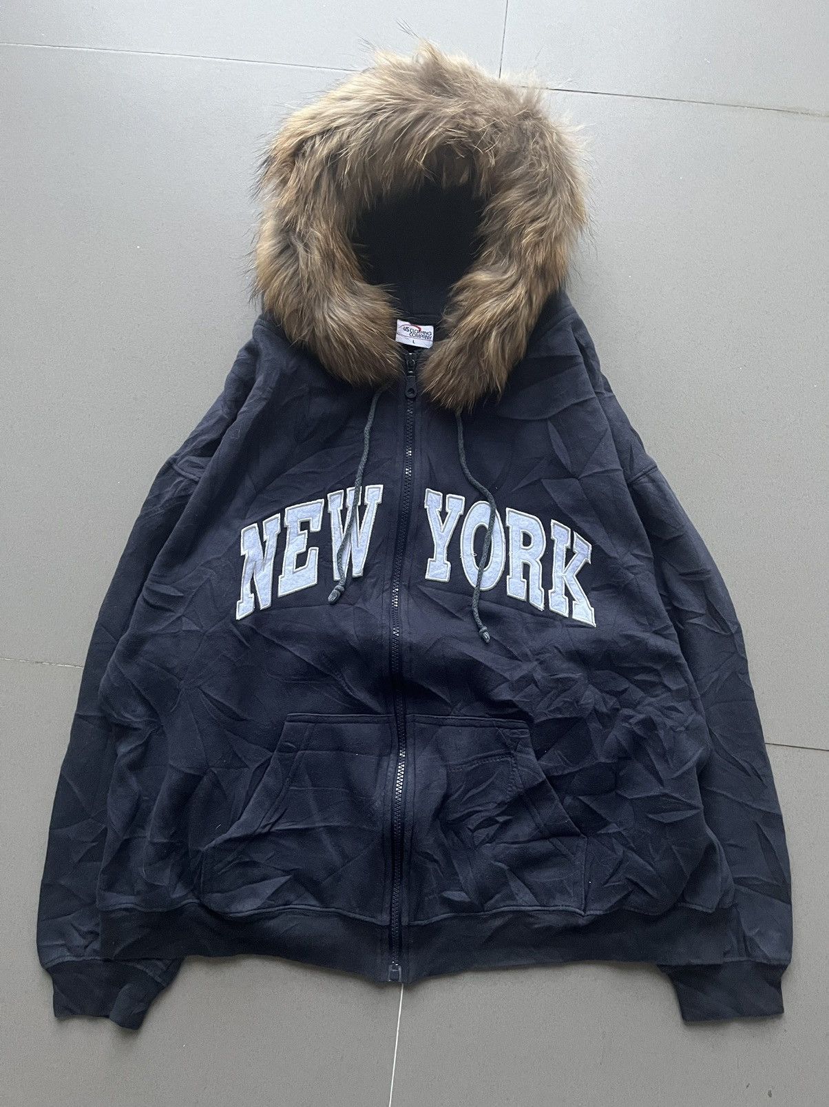 14th Addiction × If Six Was Nine × Le Grande Bleu (L.G.B.) Vintage New York Fur ZipHoodie Gothic ifsixwasnine Lgb Style Size US L / EU 52-54 / 3 - 1 Thumbnail