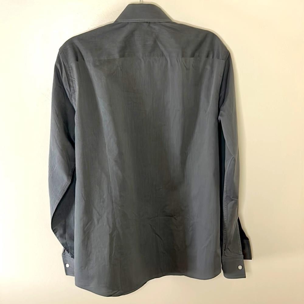 Hugo Boss Slim Fit Shirt- BOSS - size 15.5 - Gunmetal grey - 100% Ctn Size 38R - 8 Thumbnail