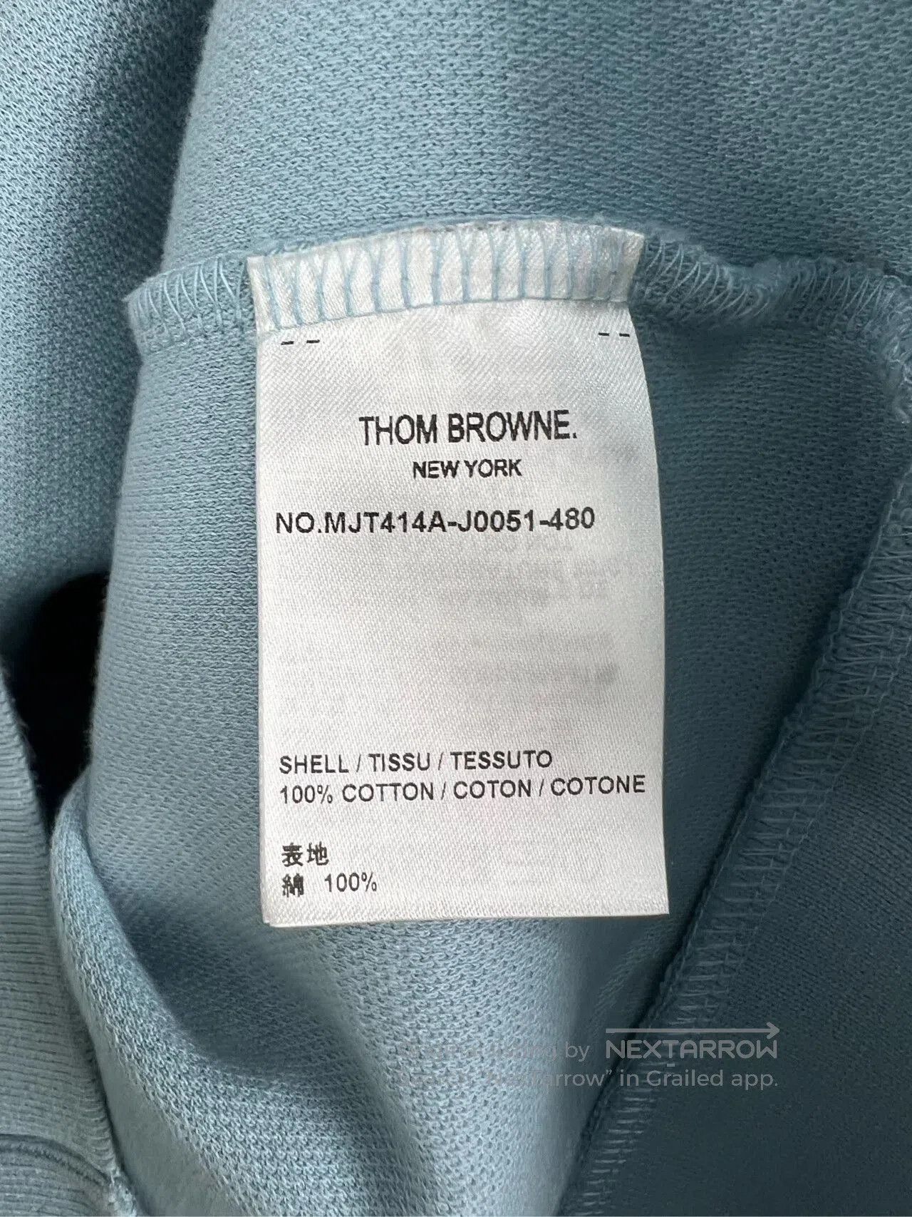 Thom Browne thom browne light blue knit hoodie. Size US M / EU 48-50 / 2 - 5 Thumbnail