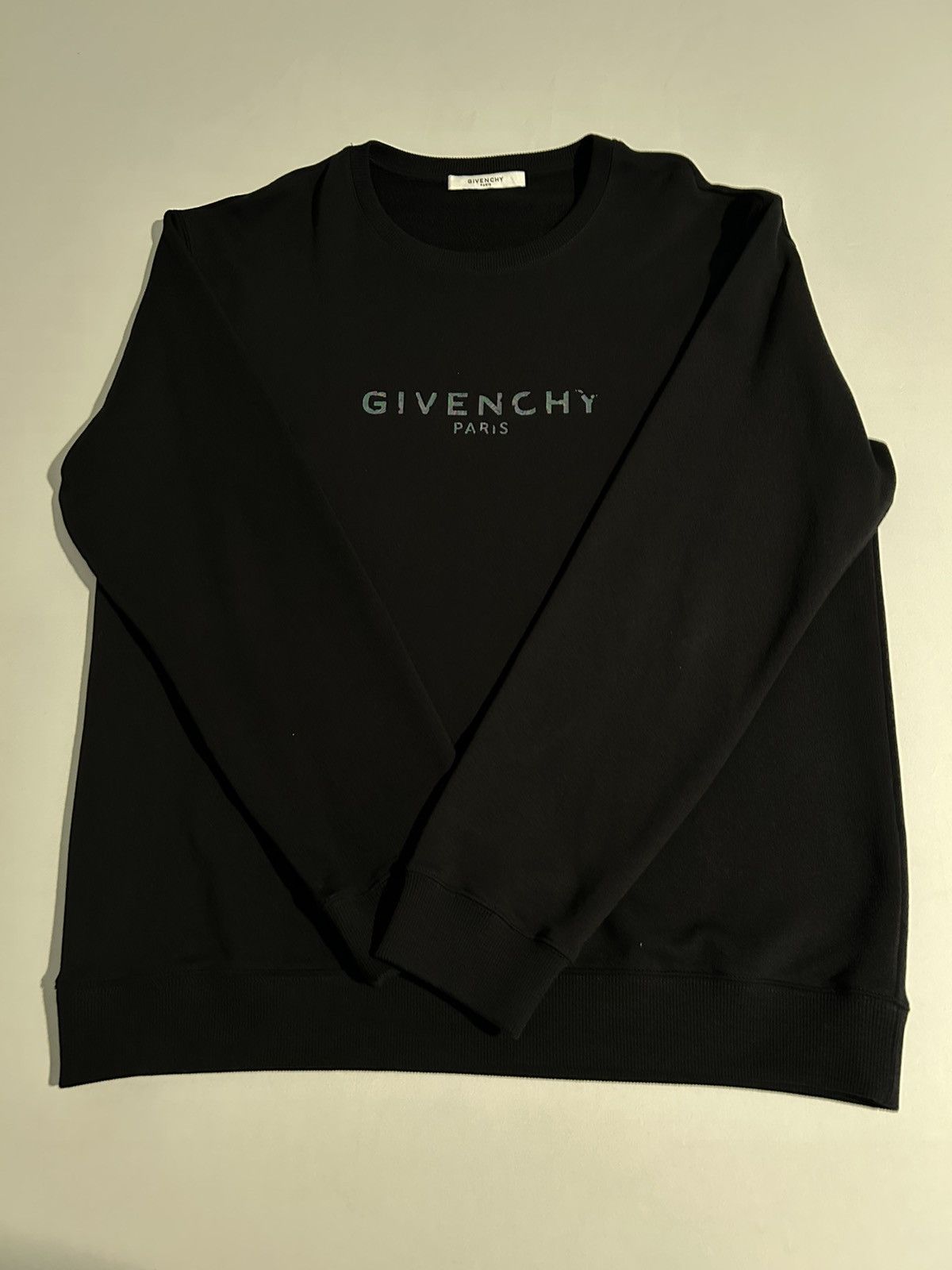 Givenchy Givenchy Green Iridescent Logo Sweatshirt Size US XXL / EU 58 / 5 - 1 Thumbnail