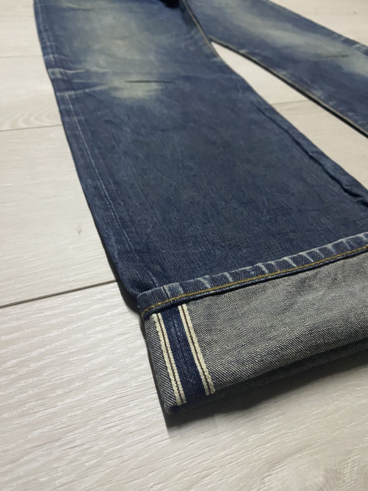 Japanese Brand Vintage Japan Brand Lideal Mud Wash Selvedge Slim Fit Jeans Size US 36 / EU 52 - 7 Thumbnail