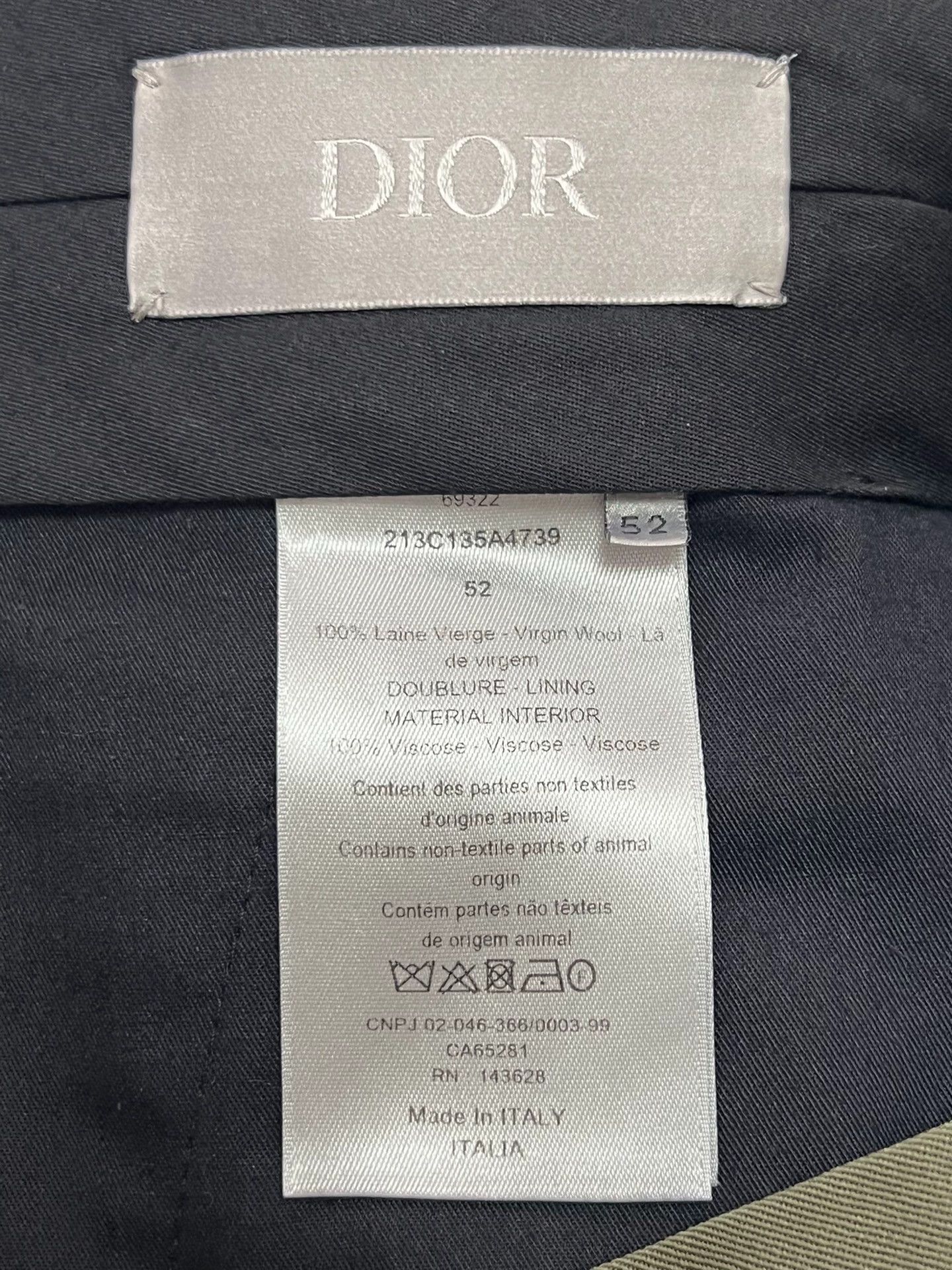 Dior Dior men's 52 military green new basic trousers Size US 36 / EU 52 - 4 Thumbnail