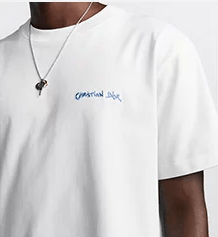 Dior o1w1db10725 Christian Dior Tag T-Shirt in White Size US L / EU 52-54 / 3 - 6 Thumbnail