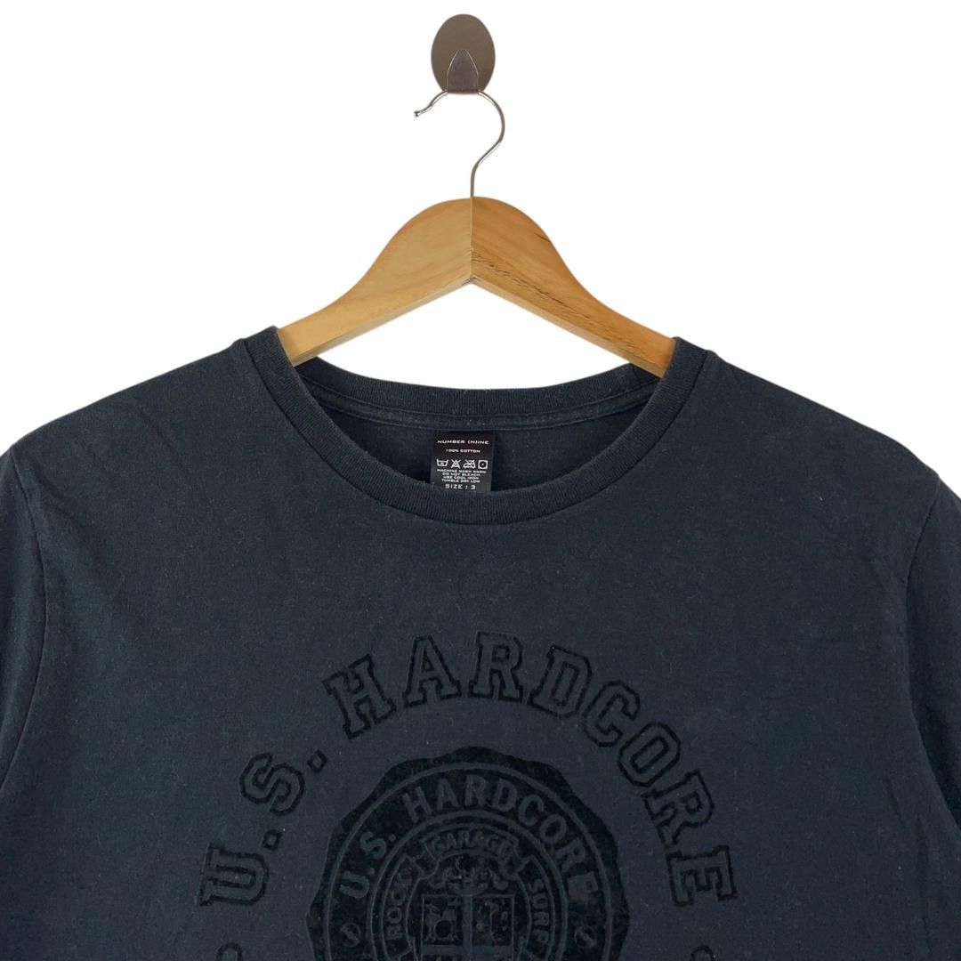 Number (N)ine NUMBERNI(N)E US HARDCORE velvet printed logo tee Size US S / EU 44-46 / 1 - 2 Thumbnail