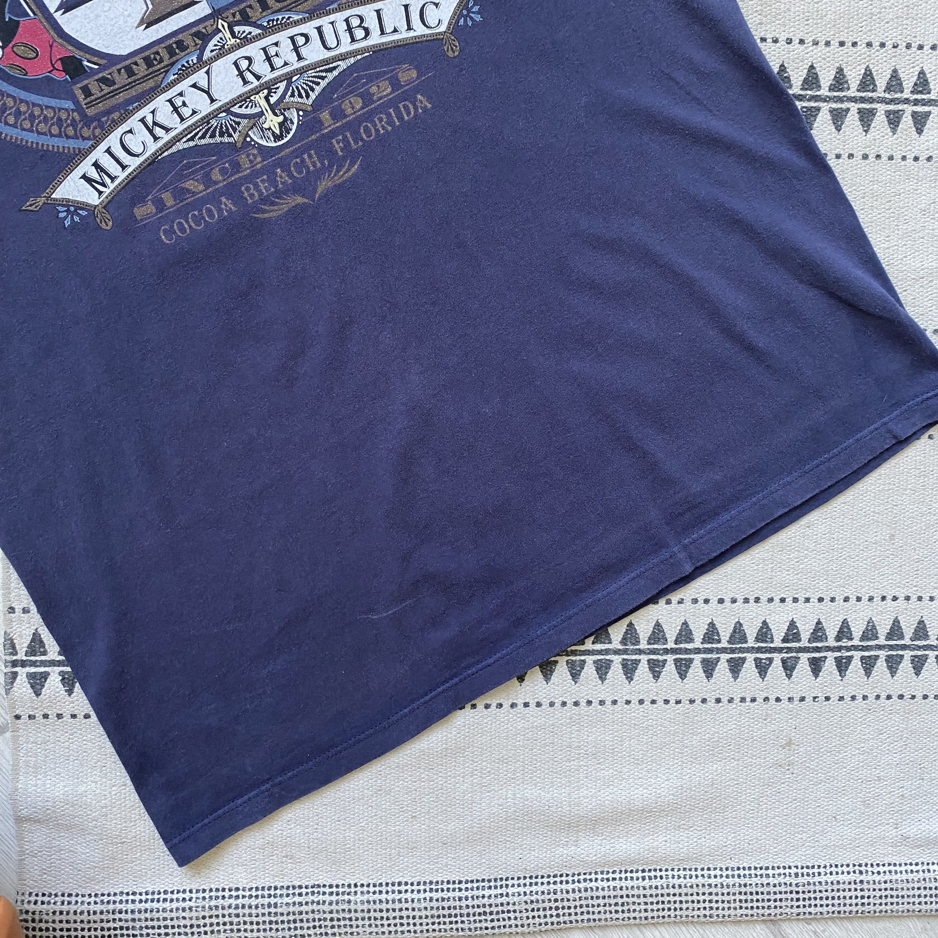 Disney Vintage 90s Faded Mickey Mouse Tee Disney World Y2K Size US L / EU 52-54 / 3 - 3 Thumbnail