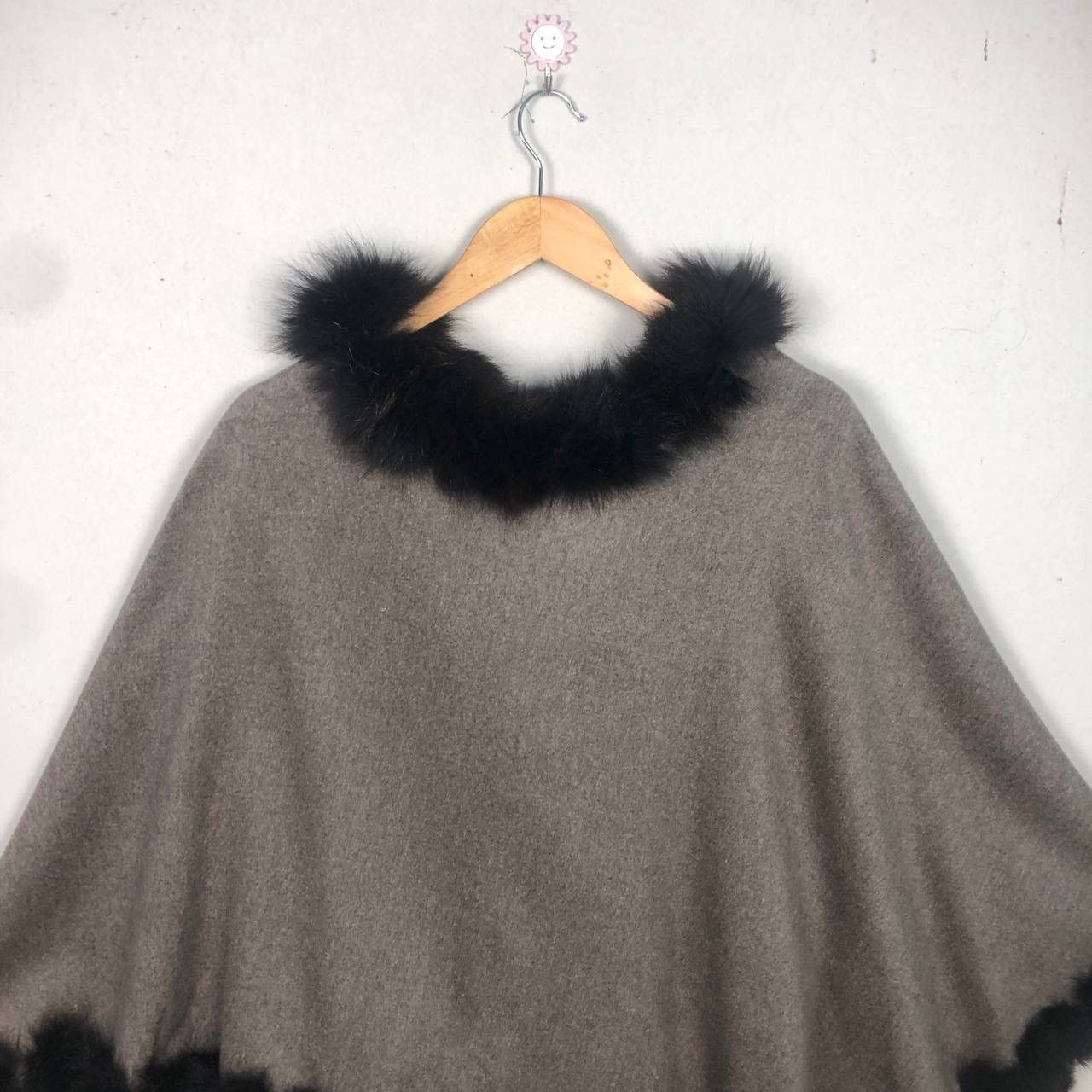 Cloak Avant Garde Japanese Brown Mohair Poncho Cloaks Capes Soft Size US M / EU 48-50 / 2 - 4 Thumbnail