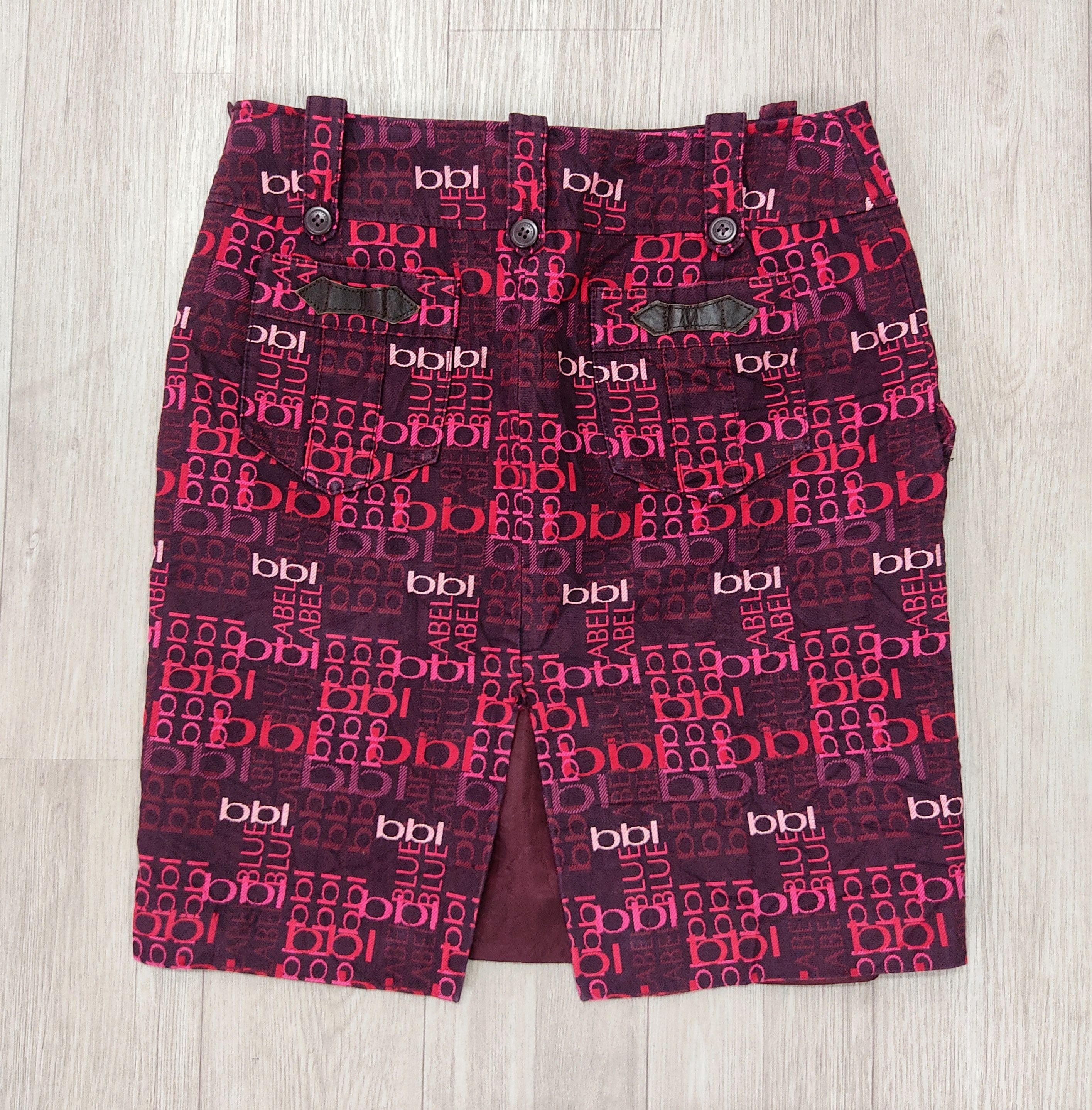 Burberry BURBERRY Blue Label All Over Print Monogram Mini Skirt Size 27" / US 4 / IT 40 - 5 Thumbnail