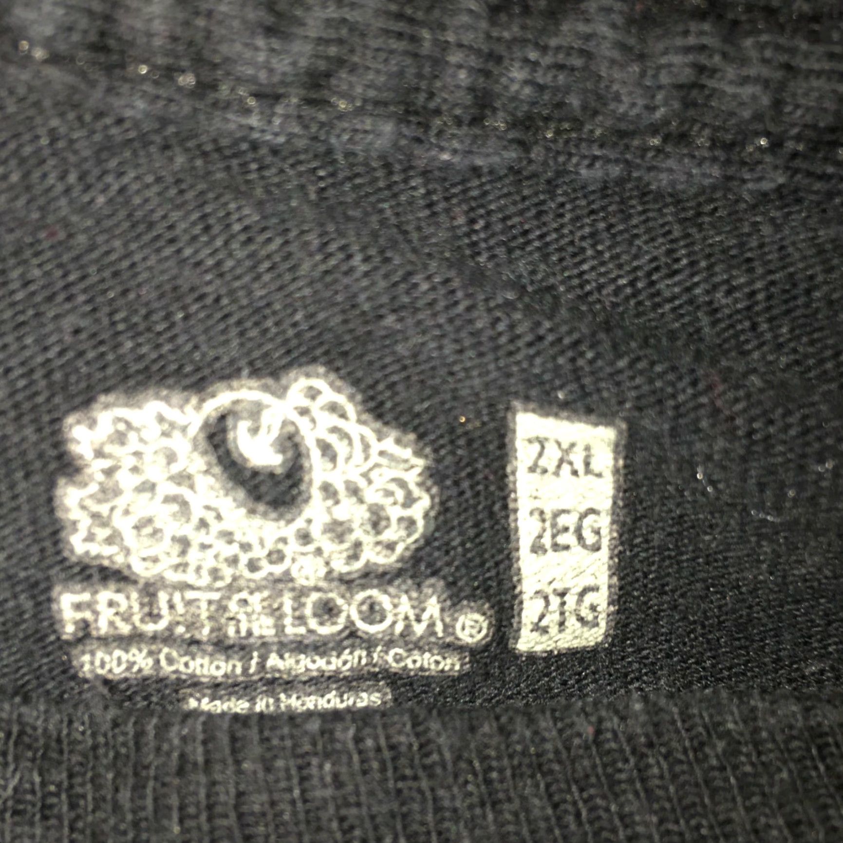 Fruit Of The Loom VINTAGE Set Of 2 Fruit Of The Loom Mens Crew Neck Short Sleeves Black T Shirt Size 2XL Size US XXL / EU 58 / 5 - 4 Thumbnail