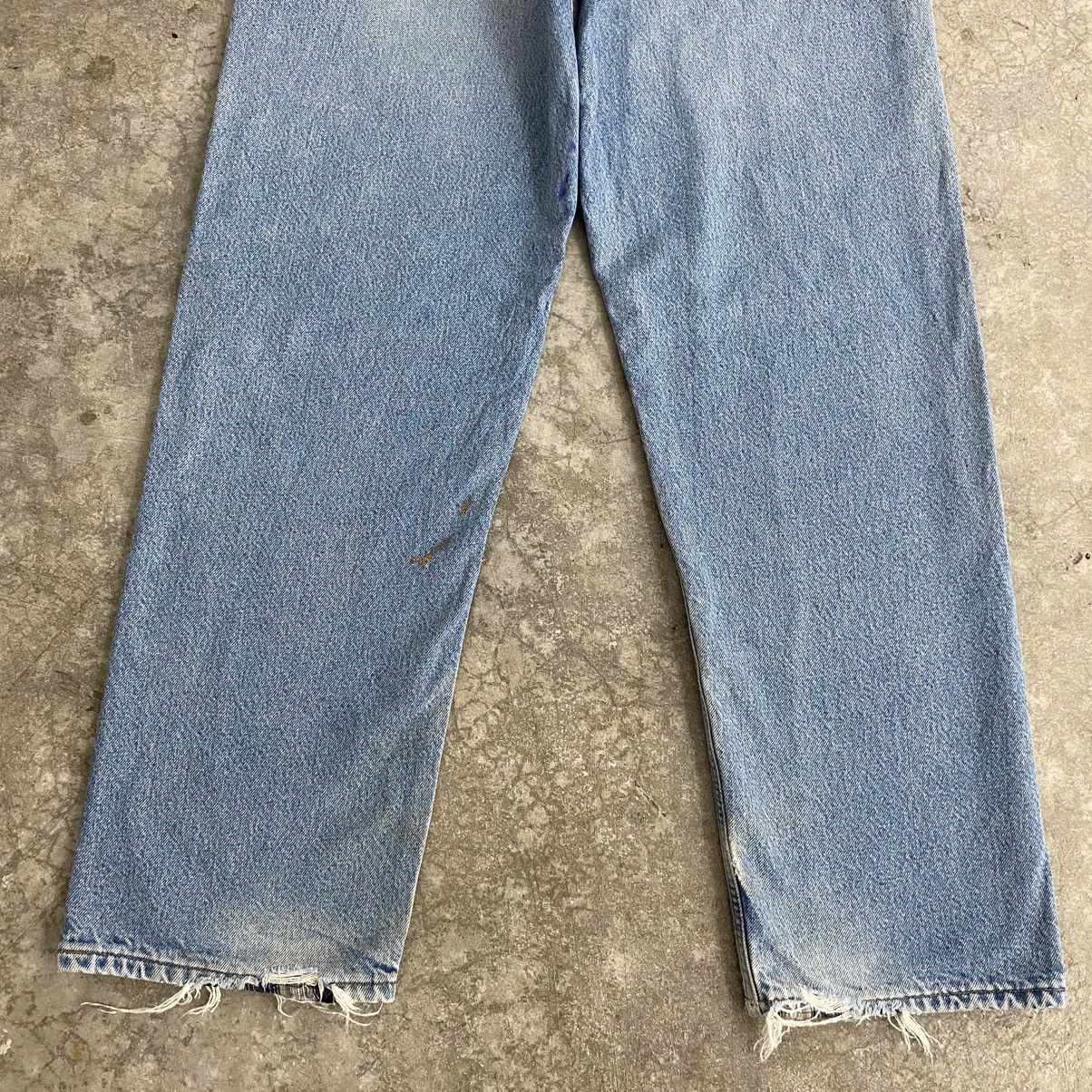 Carhartt VTG Carhartt Blanket Lined Relaxed Dirty Denim Jeans Size US 34 / EU 50 - 16 Thumbnail