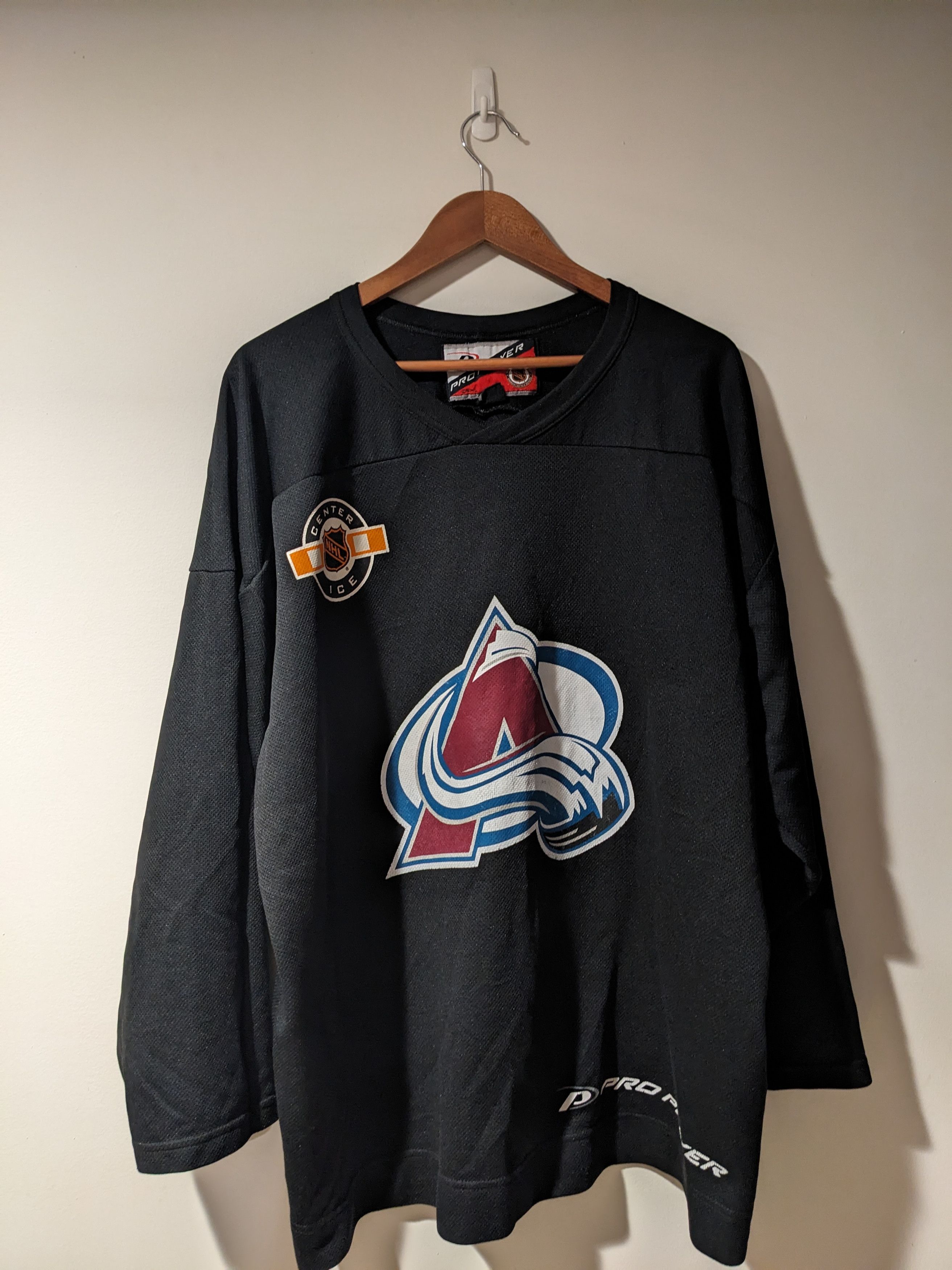 Vintage 90s Colorado Avalanche NHL Hockey Pro Player Jersey