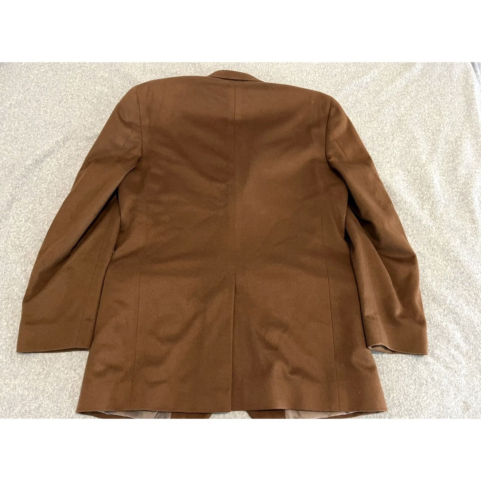Vintage Harold Powell 100% Cashmere Brown Sport Coat Blazer Jacket Mens 42L Size 42R - 6 Thumbnail