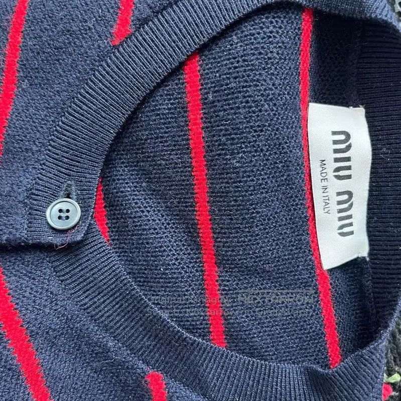 Miu Miu Miu Miu Striped Wool Sweater for Women . Size L / US 10 / IT 46 - 3 Thumbnail