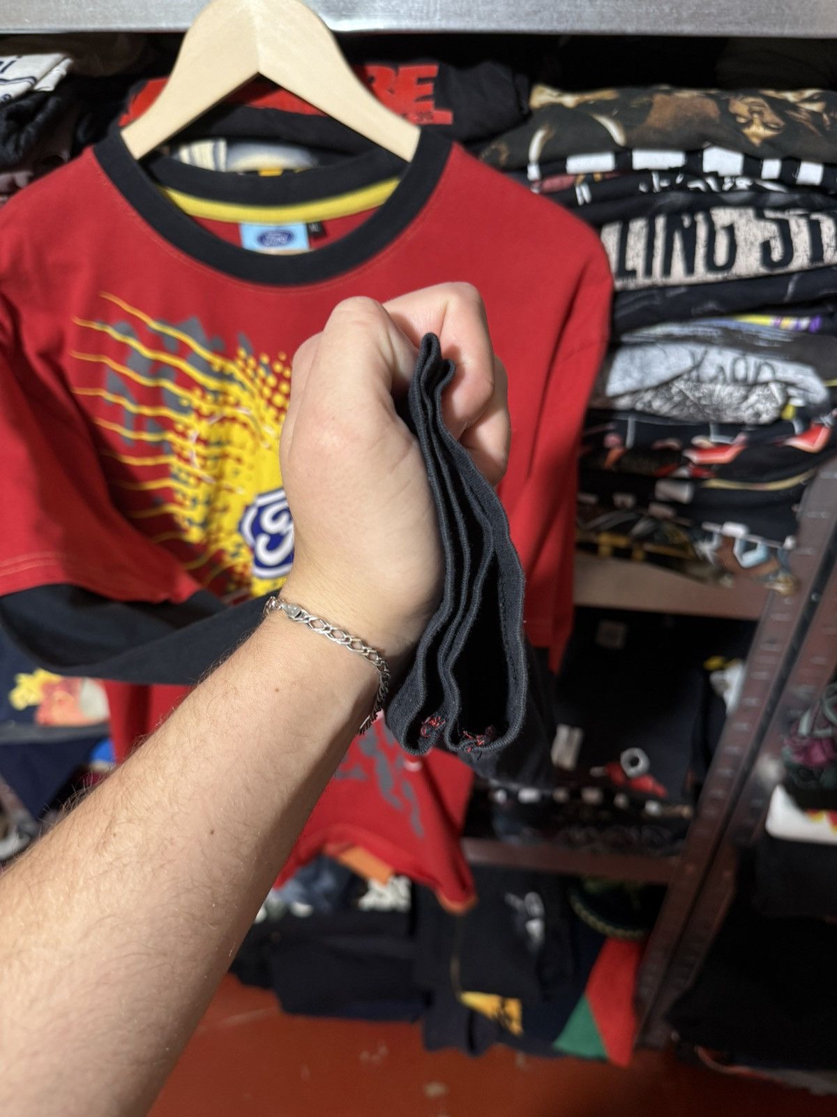 NASCAR Rare Ford MSE Racing NASCAR F1 Longsleeve T-Shirt Y2K Hype Size US XL / EU 56 / 4 - 10 Thumbnail