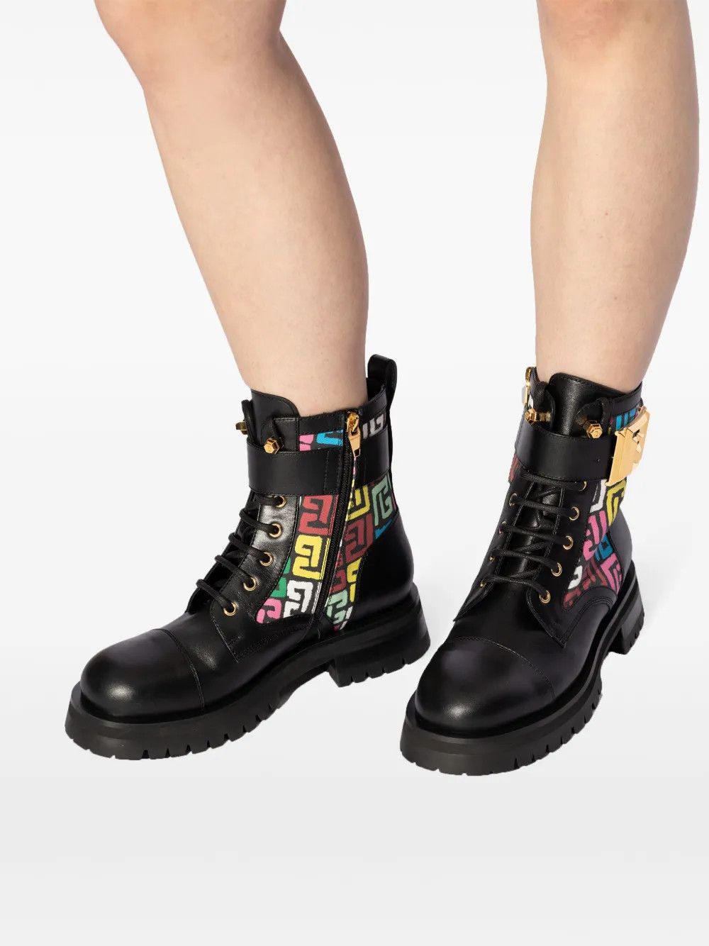Balmain o1s1wg111225 Charlie Leather Combat Boots in Black Size US 7 / IT 37 - 5 Thumbnail