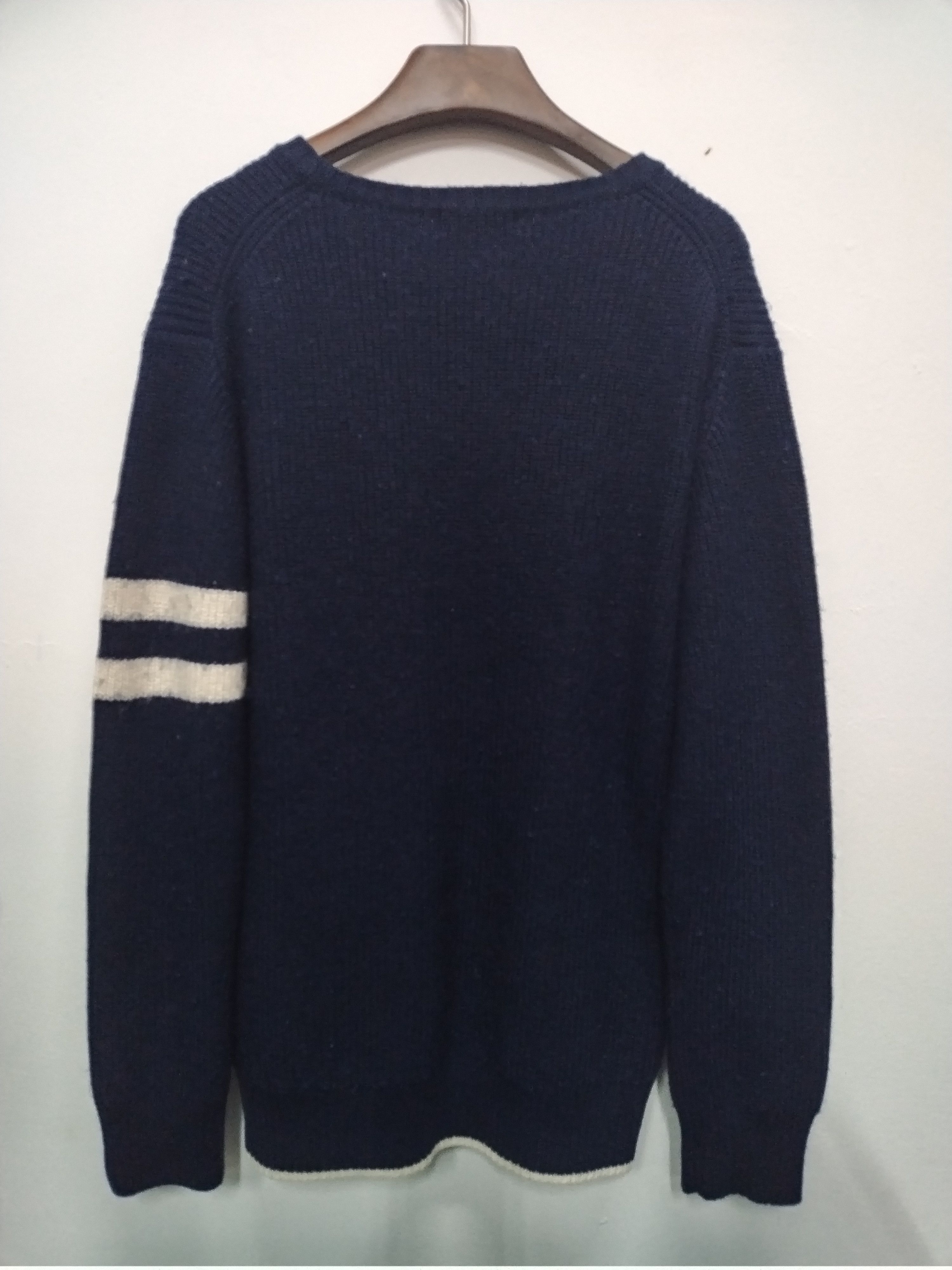 Aran Isles Knitwear × Burberry Vtg Burberry Black Label Knitwear Rare Double Line Size US M / EU 48-50 / 2 - 2 Thumbnail