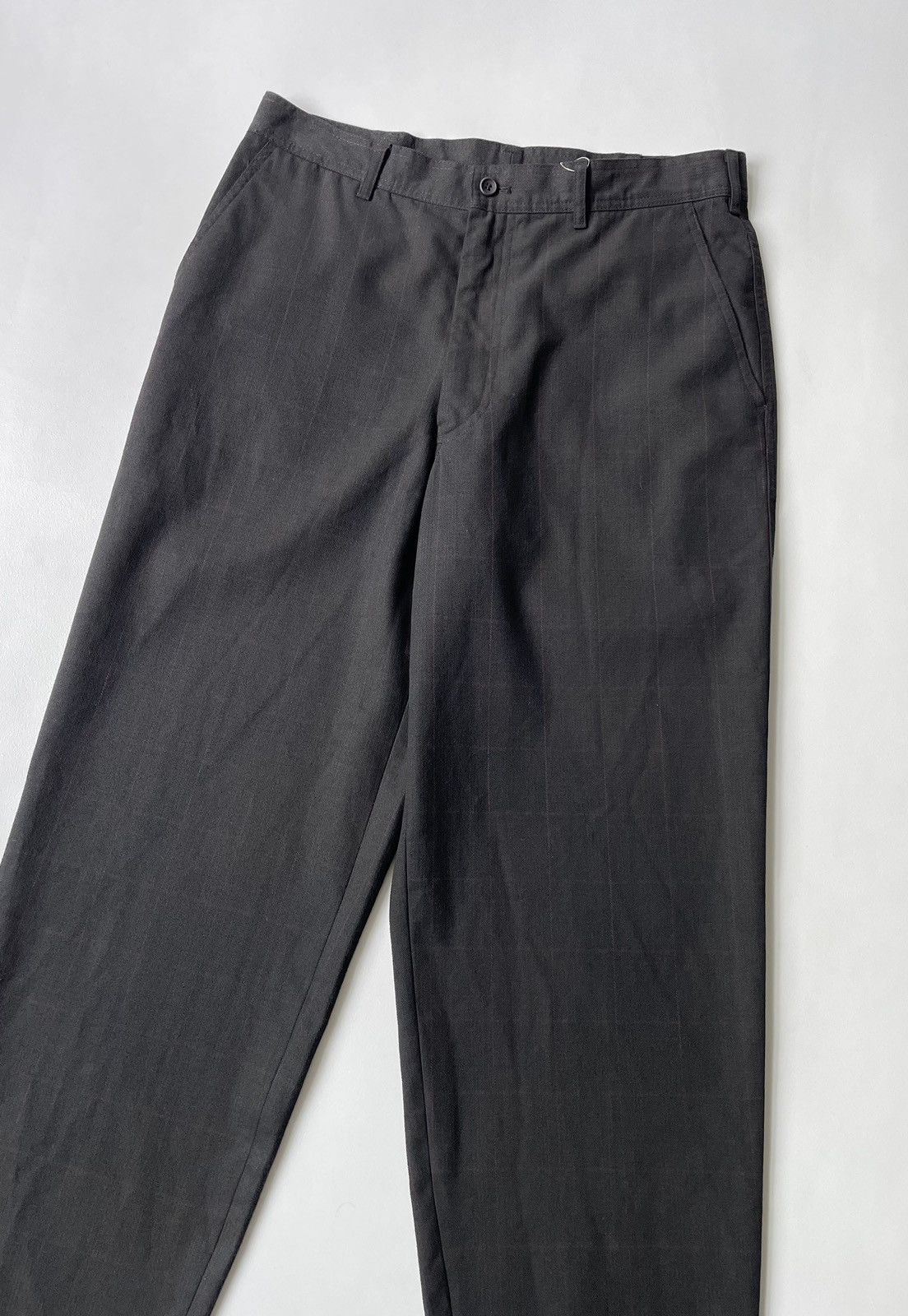 Comme des Garcons Black Cotton Check Print Trousers Size US 32 / EU 48 - 8 Thumbnail