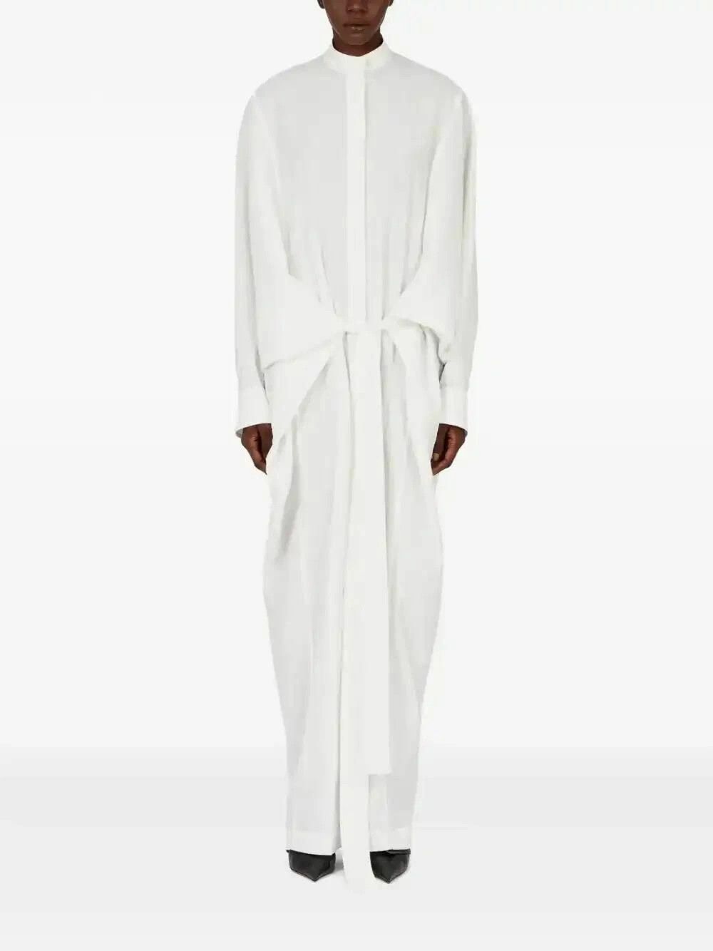 Salvatore Ferragamo o1y0426 Jumpsuit in White Size 26" / US 2 / IT 38 - 3 Thumbnail