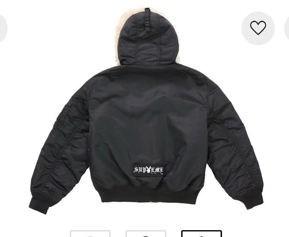 Playboy × Supreme Supreme playboy hooded ma-1 Size US L / EU 52-54 / 3 - 3 Thumbnail