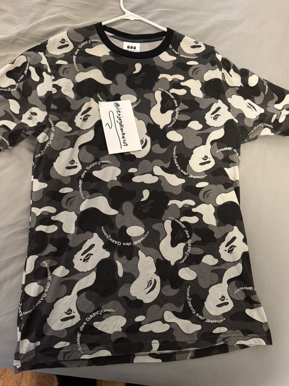 Bape × Comme des Garcons Bape comme des garcon camo short sleeve tee shirt Size US L / EU 52-54 / 3 - 1 Thumbnail