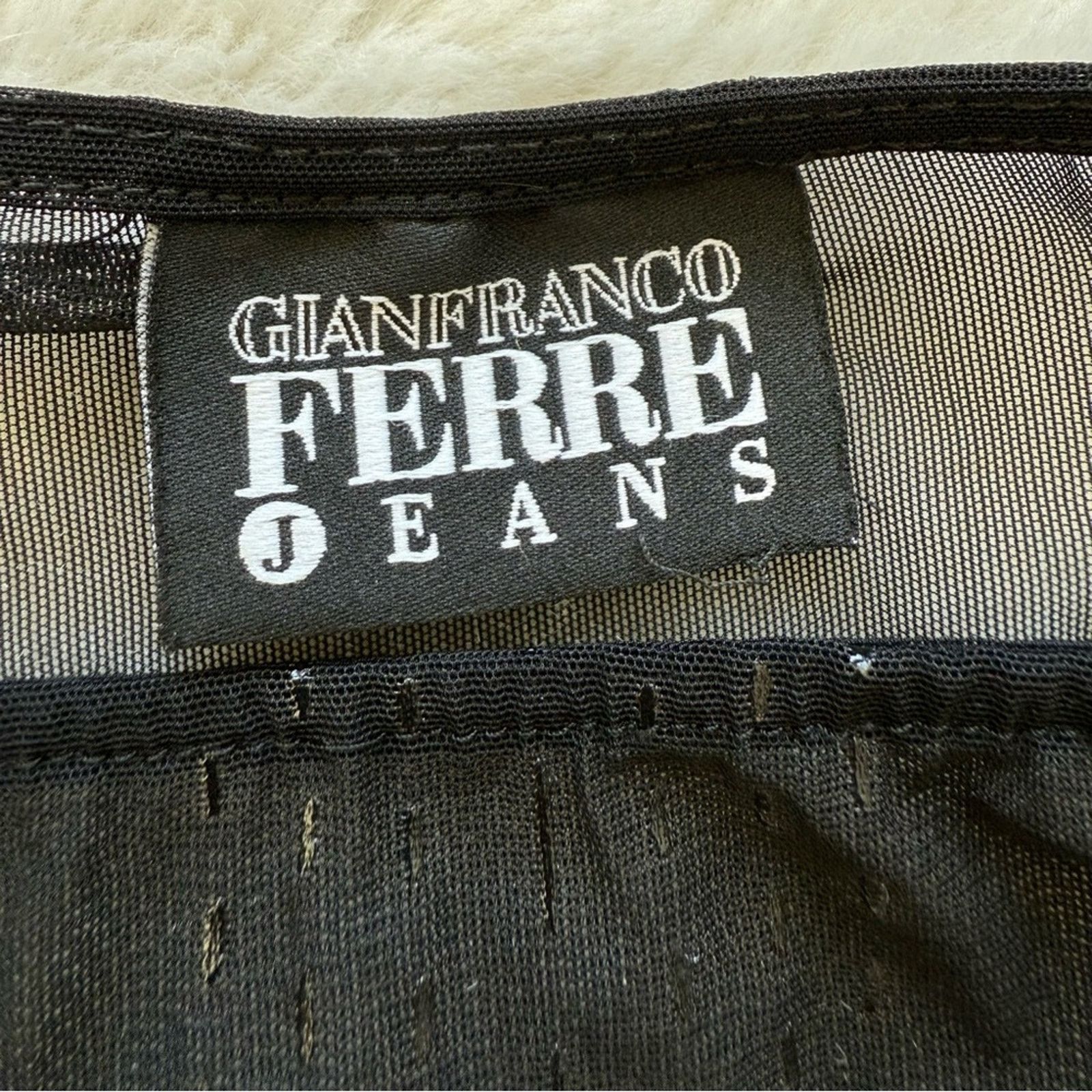 Gianfranco Ferre Gianfranco Ferre Jeans sheer women top size L Authentic Size L / US 10 / IT 46 - 5 Thumbnail