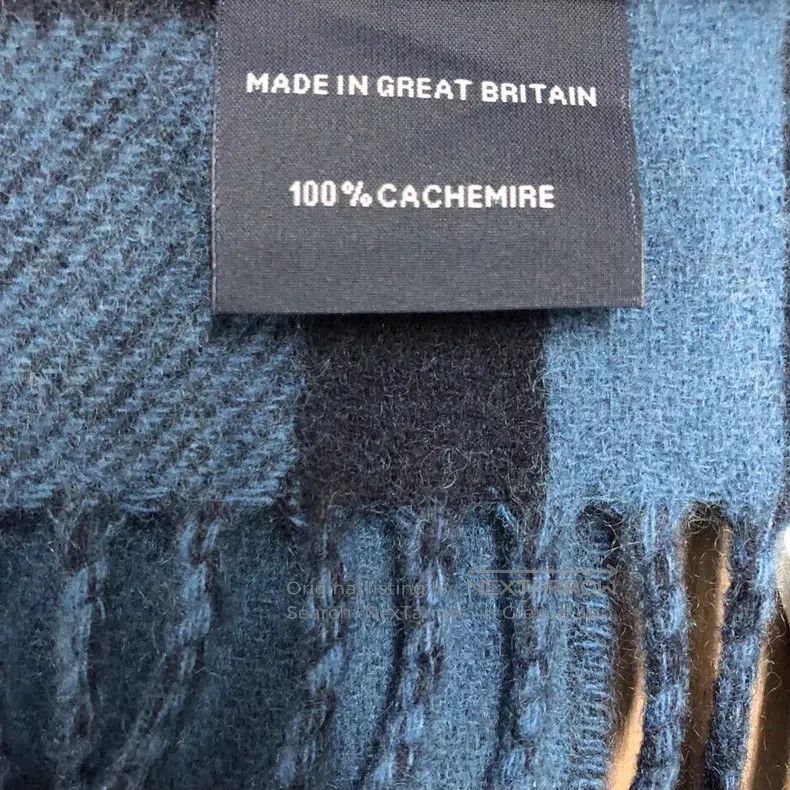 Hermes Hermes size 170*40cm Cashmere scarf, blue Size ONE SIZE - 5 Thumbnail