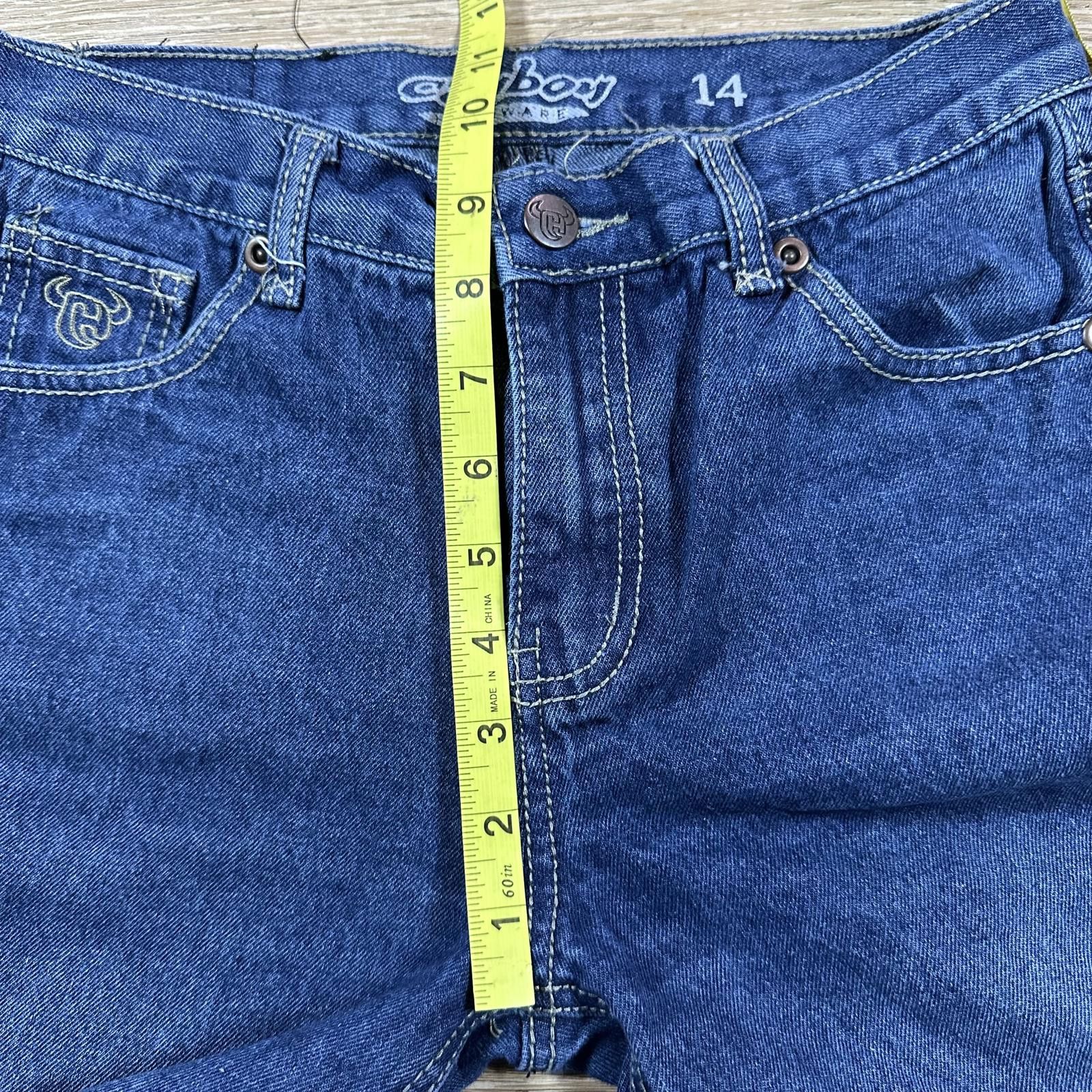 Cowboy Equipment Cowboy Women Jeans 14 Blue Straight Vintage Size 34" / US 12 / IT 48 - 6 Thumbnail