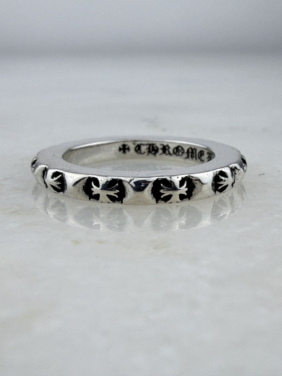 Chrome Hearts CHROME HEARTS TRUE FUCKING PUNK 3MM SPACER RING Size ONE SIZE - 2 Thumbnail