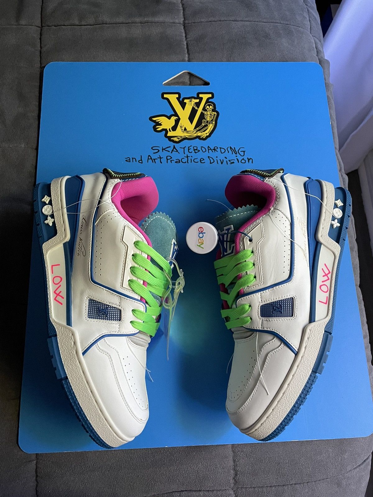 Louis Vuitton Louis Vuitton SoHo Exclusive White Upcycled Trainer Sneaker Size US 8 / EU 41 - 3 Thumbnail