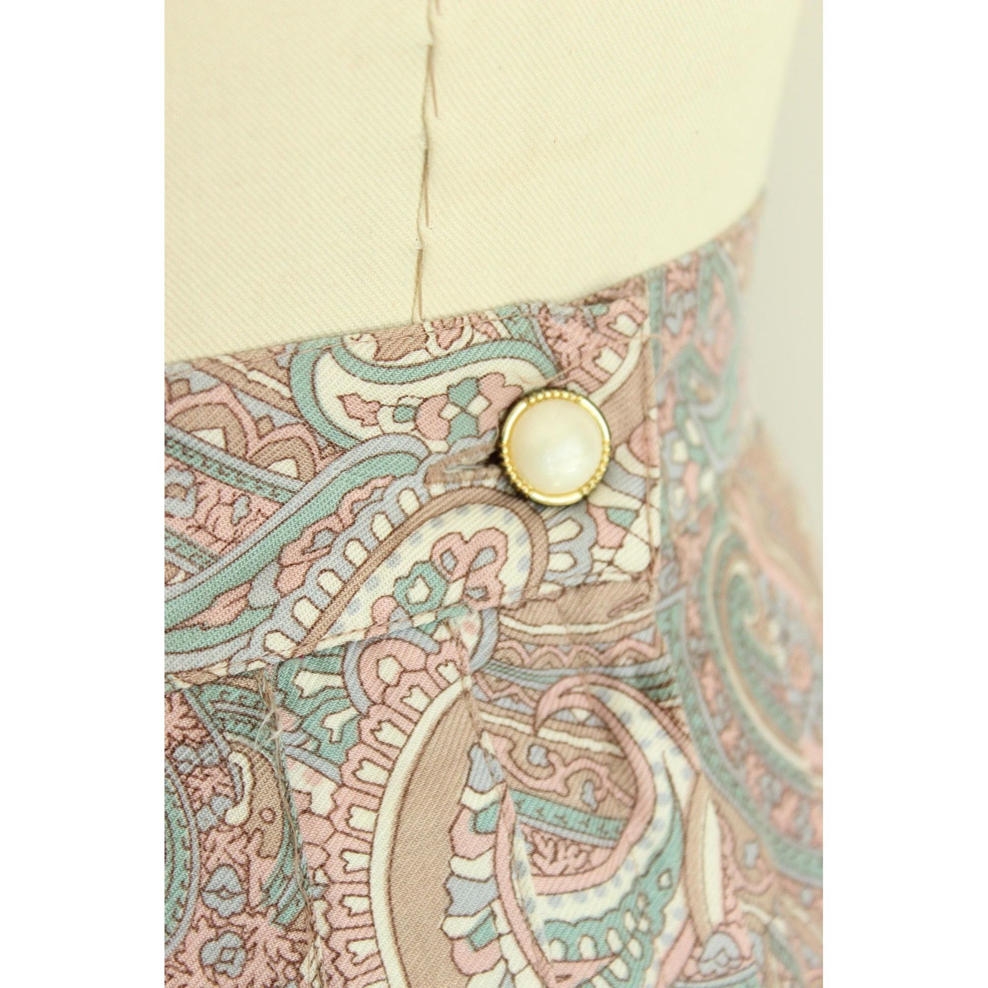Vintage Vintage 1990s Skirt, SK & Company Pleated Rayon Pink, and Te Size 30" / US 8 / IT 44 - 9 Thumbnail