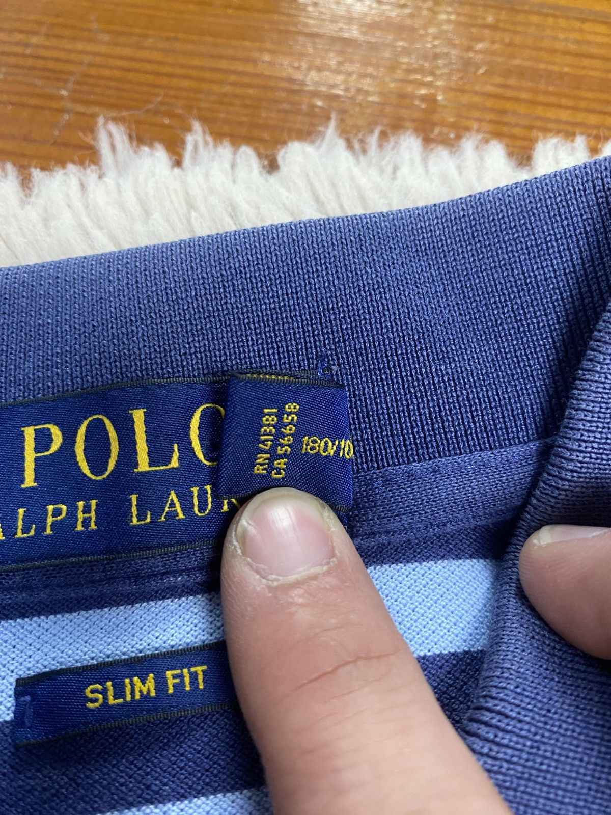 Polo Ralph Lauren Polo Ralph Lauren Men's White Striped Slim Fit Polo Shirt L Size US L / EU 52-54 / 3 - 6 Thumbnail