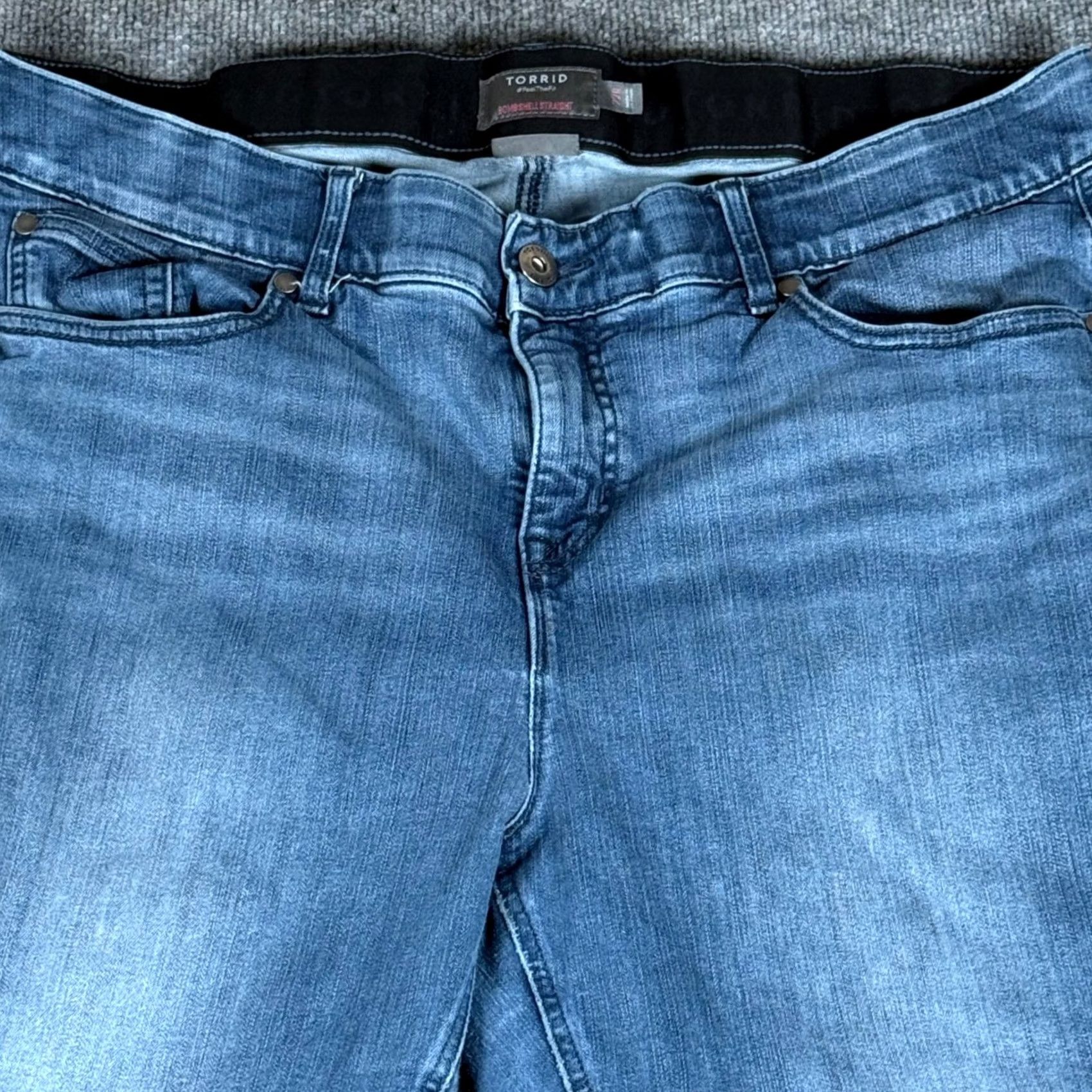 Torrid Torrid Bombshell Straight Premium Stretch Jeans Womens Size 22R - Blue Denim Size 40" / US 18 - 3 Thumbnail