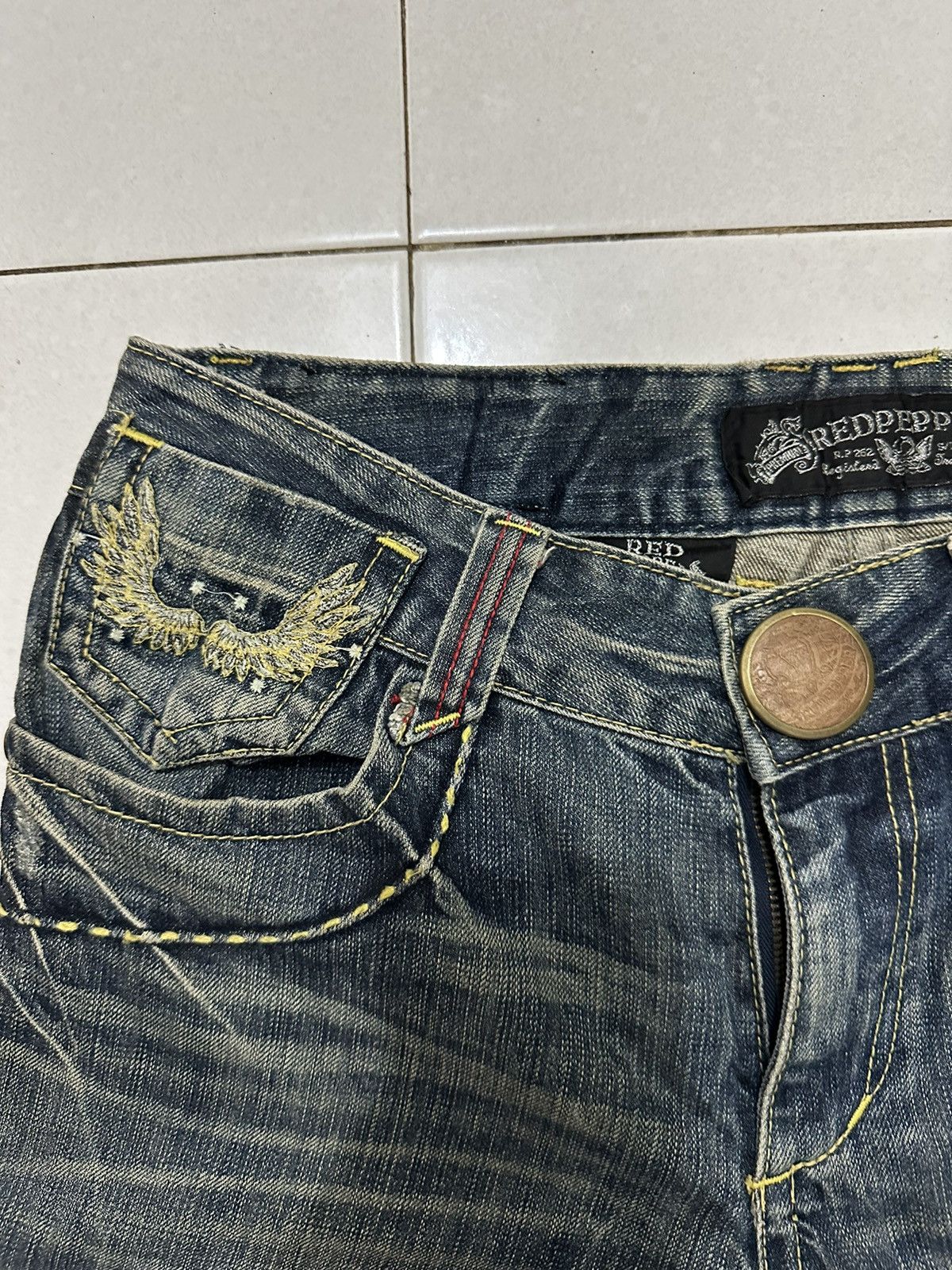 Vintage VTG Distress Red Pepper Japan & Co Jeans Size US 31 - 8 Thumbnail
