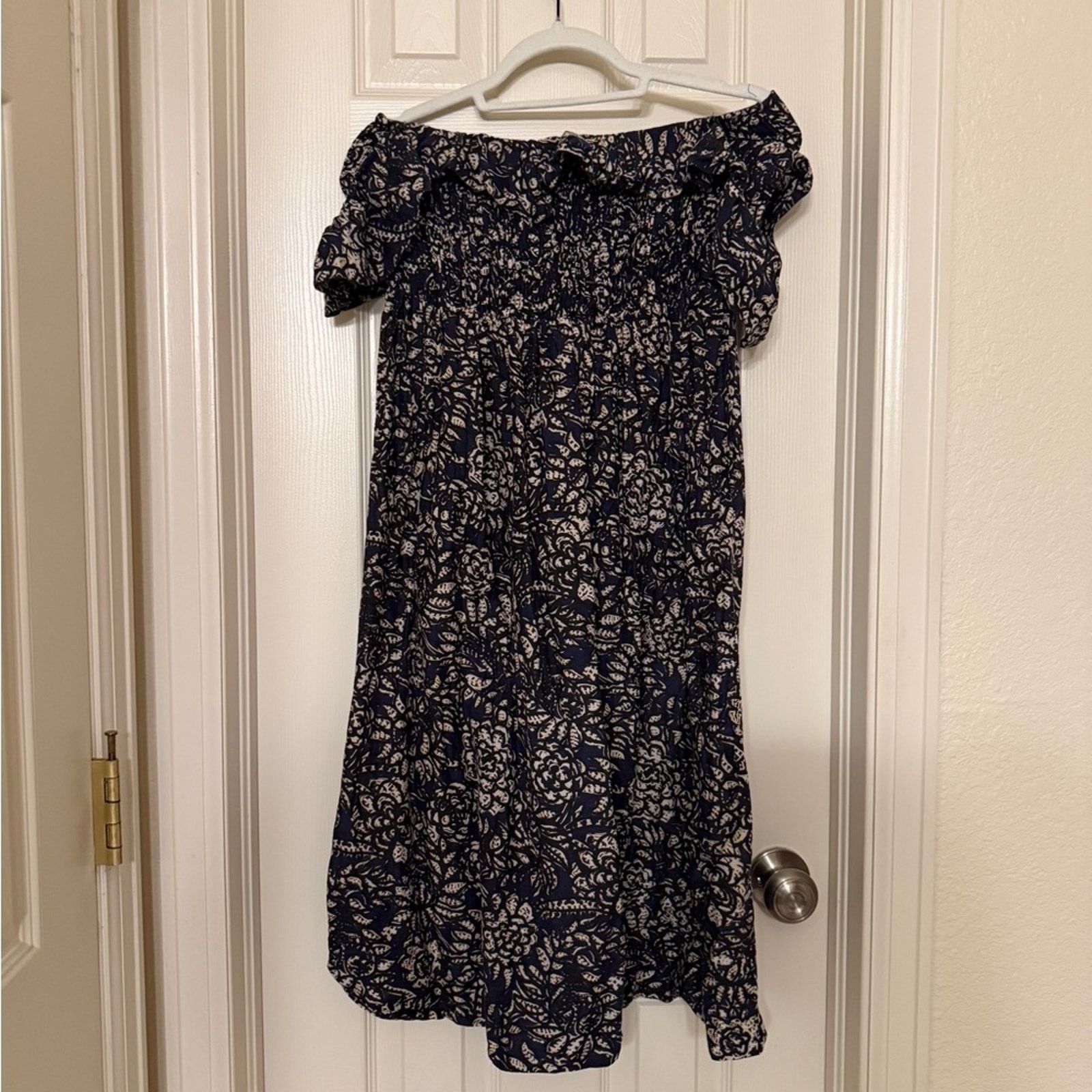 Apiece Apart Apiece Apart Novella Maria Off The Shoulder Floral Dress Size S / US 4 / IT 40 - 6 Thumbnail