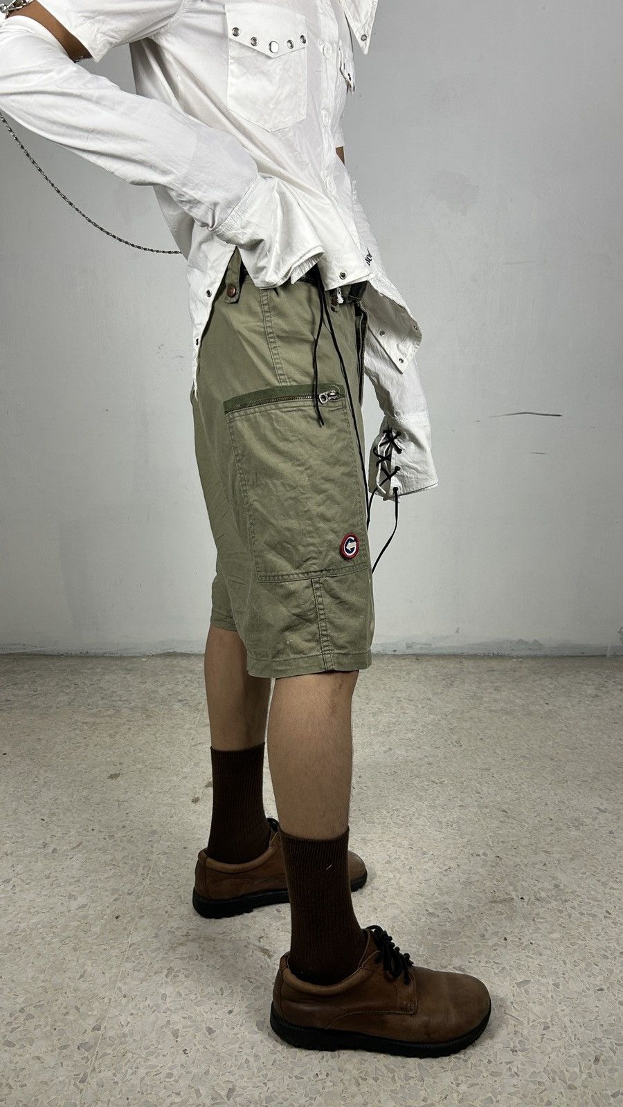 Hysteric Glamour × Japanese Brand × Vintage 1990s Hysteric Glamour - Military Shorts Size US 28 / EU 44 - 2 Thumbnail