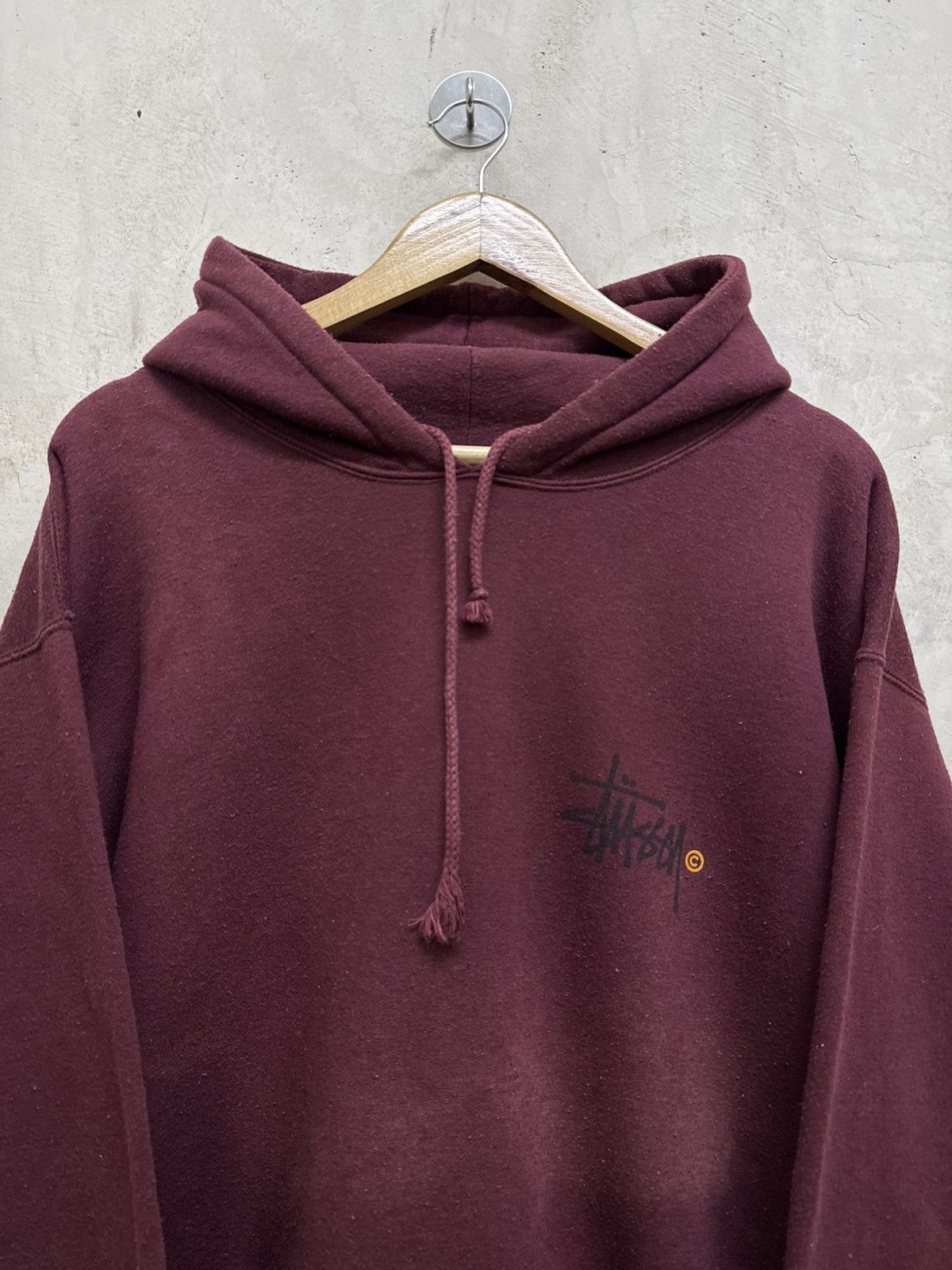 Stussy Vintage 90s Faded Stussy Signature Hoodie Size US L / EU 52-54 / 3 - 5 Thumbnail