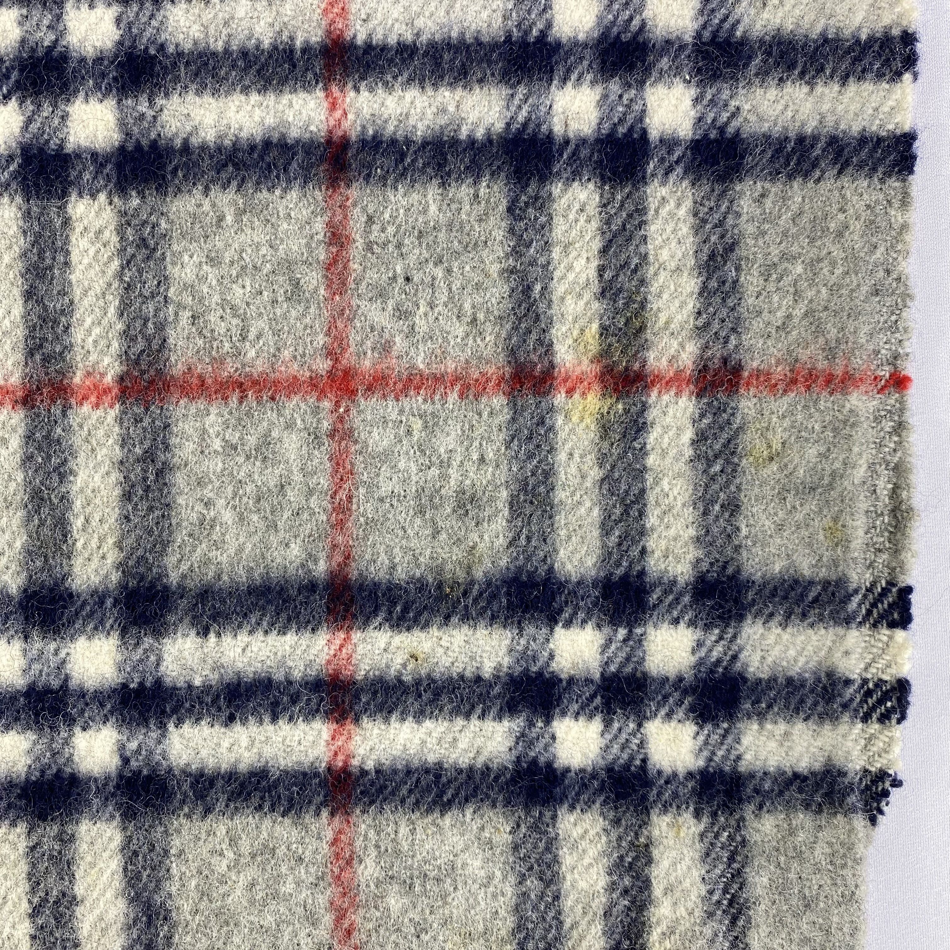 Burberry × Vintage Vintage Burberry Scarf Big Size Neck Wrap Wool Muffler Size ONE SIZE - 7 Thumbnail