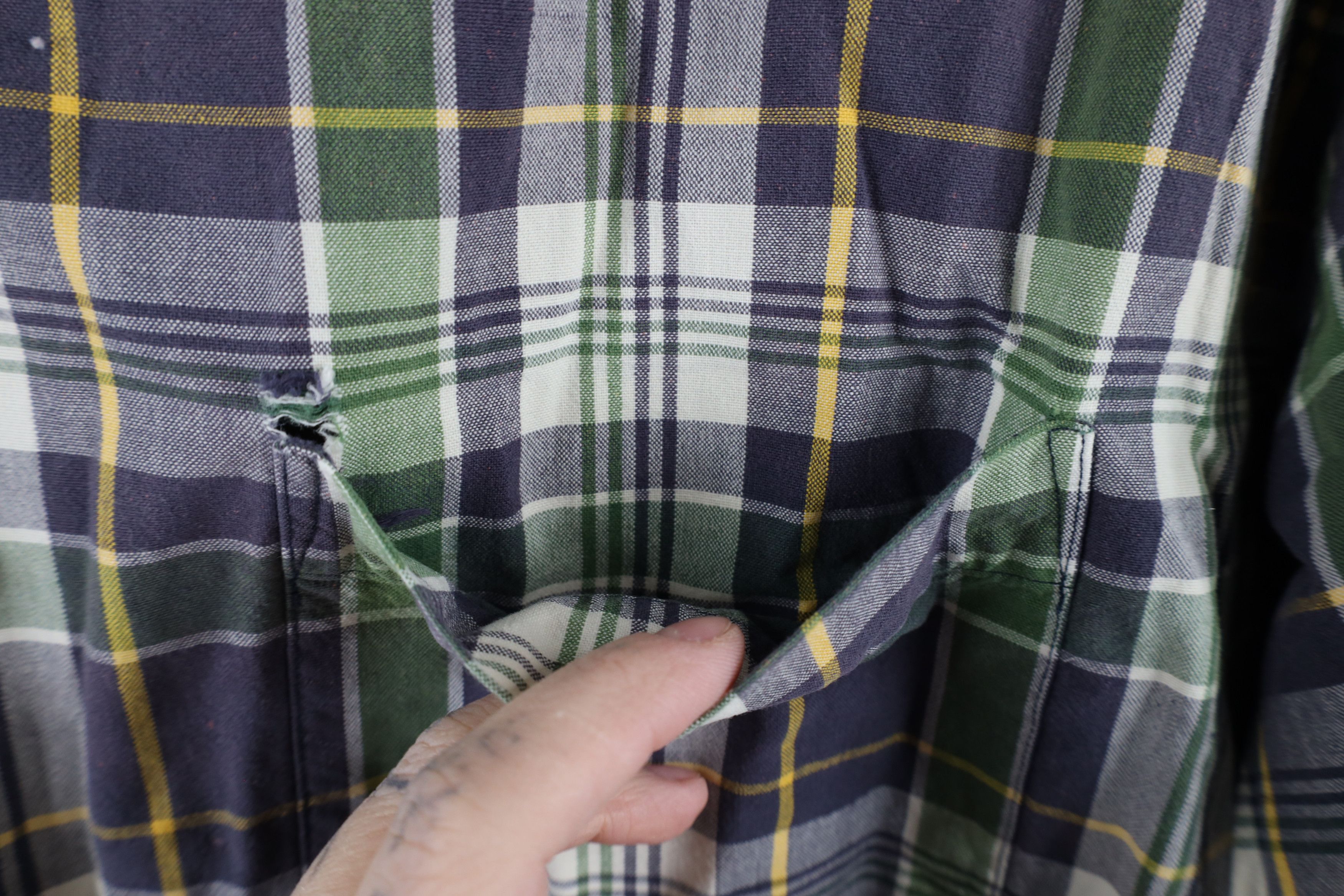 Abercrombie & Fitch × Vintage Vintage 90s Abercrombie & Fitch Distressed Button Shirt Size US L / EU 52-54 / 3 - 5 Thumbnail