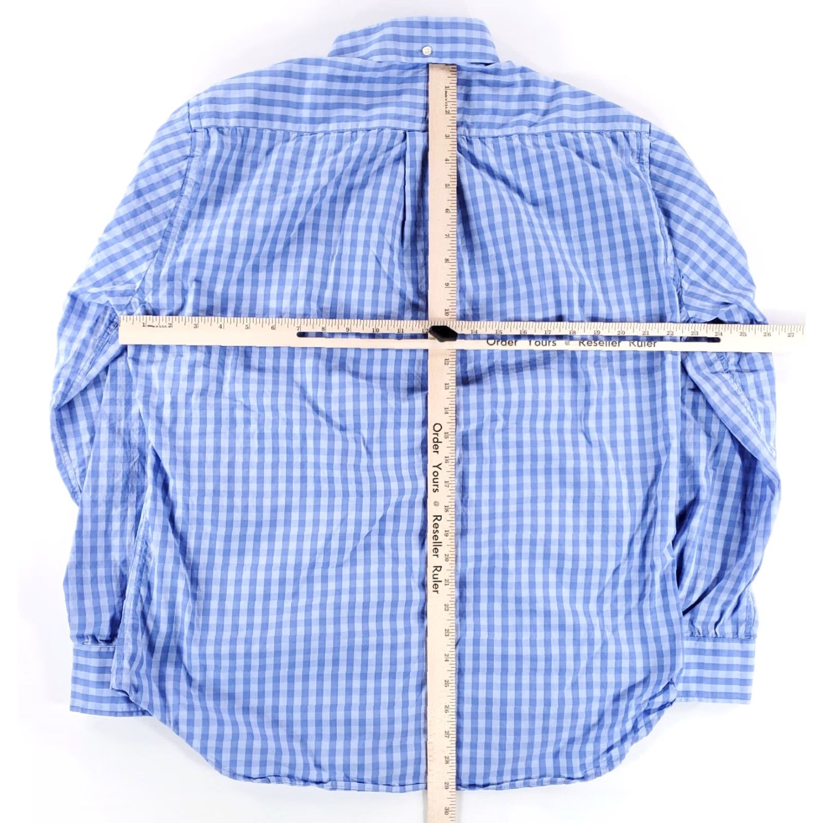 Vintage Gitman Bros. Button Down Shirt Blue White Check Long Sleeve Mens L Size US L / EU 52-54 / 3 - 4 Thumbnail