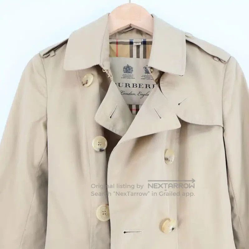 Burberry Burberry Spring Autumn Khaki Trench Coat. Size XXS / US 00 / IT 34 - 3 Thumbnail