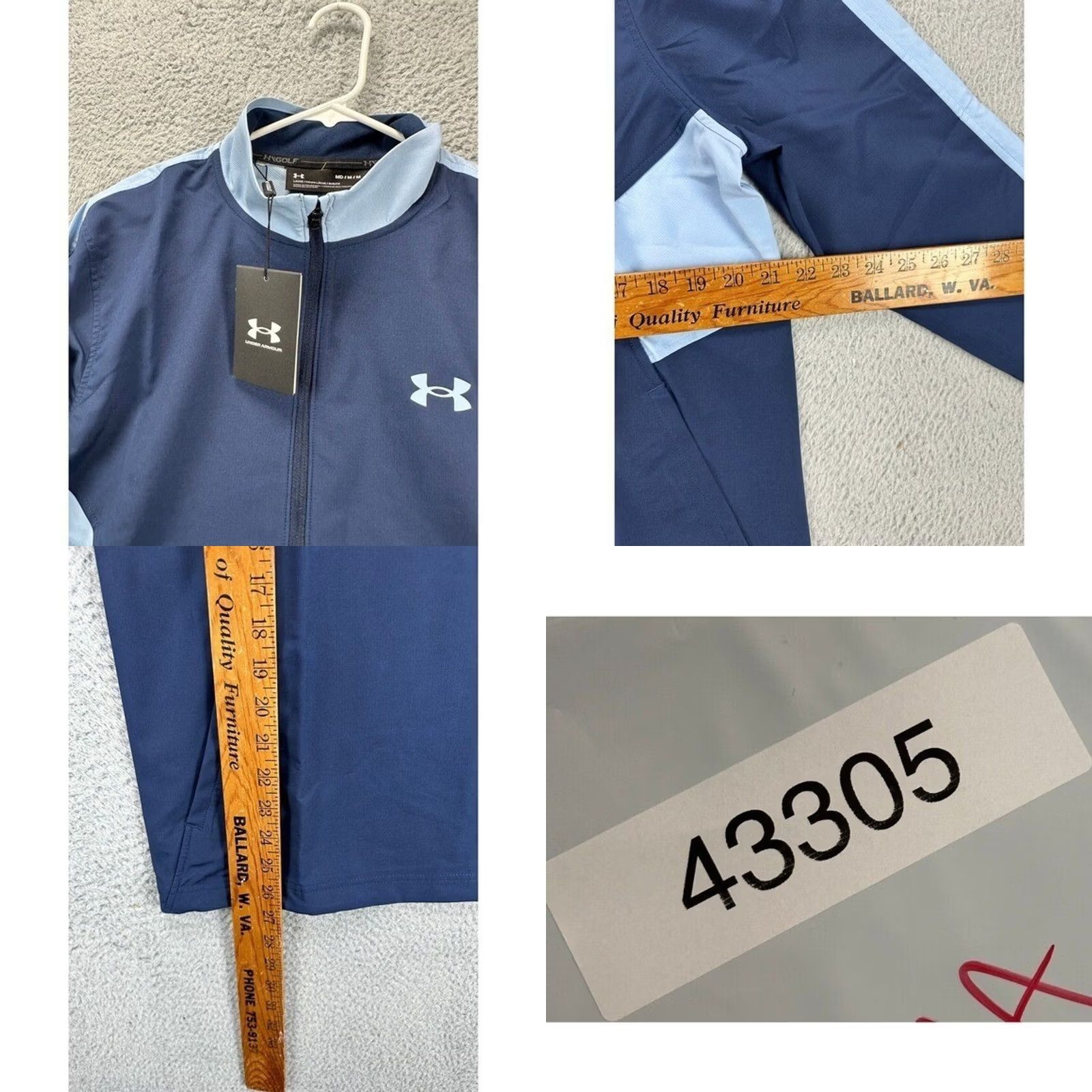 Under Armour Under Armour Jacket Mens M Storm Windstrike Blue Golf Pullover Zip 1/4 NEW A3 Size US M / EU 48-50 / 2 - 8 Thumbnail