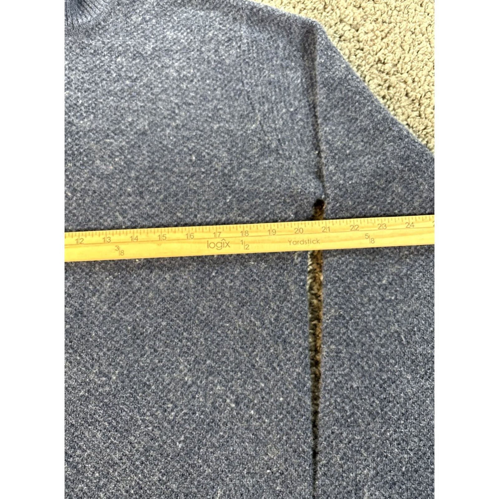 Saks Fifth Avenue Saks Fifth Avenue Sweater Mens M Blue Cashmere Mock Neck Quarter Zip Pullover Size US M / EU 48-50 / 2 - 3 Thumbnail