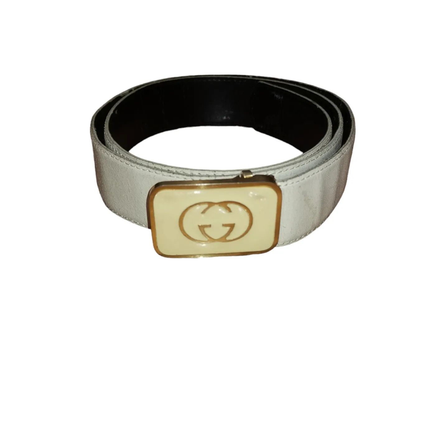Gucci × Vintage Gucci leather belt vintage rare made in italy Size 34 - 4 Thumbnail