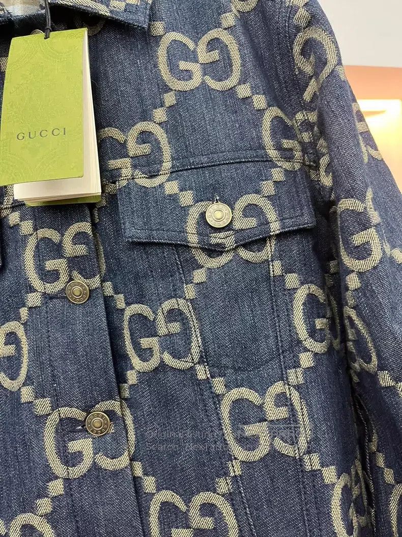 Gucci Gucci Large logo denim jacket Size XS / US 0-2 / IT 36-38 - 2 Thumbnail