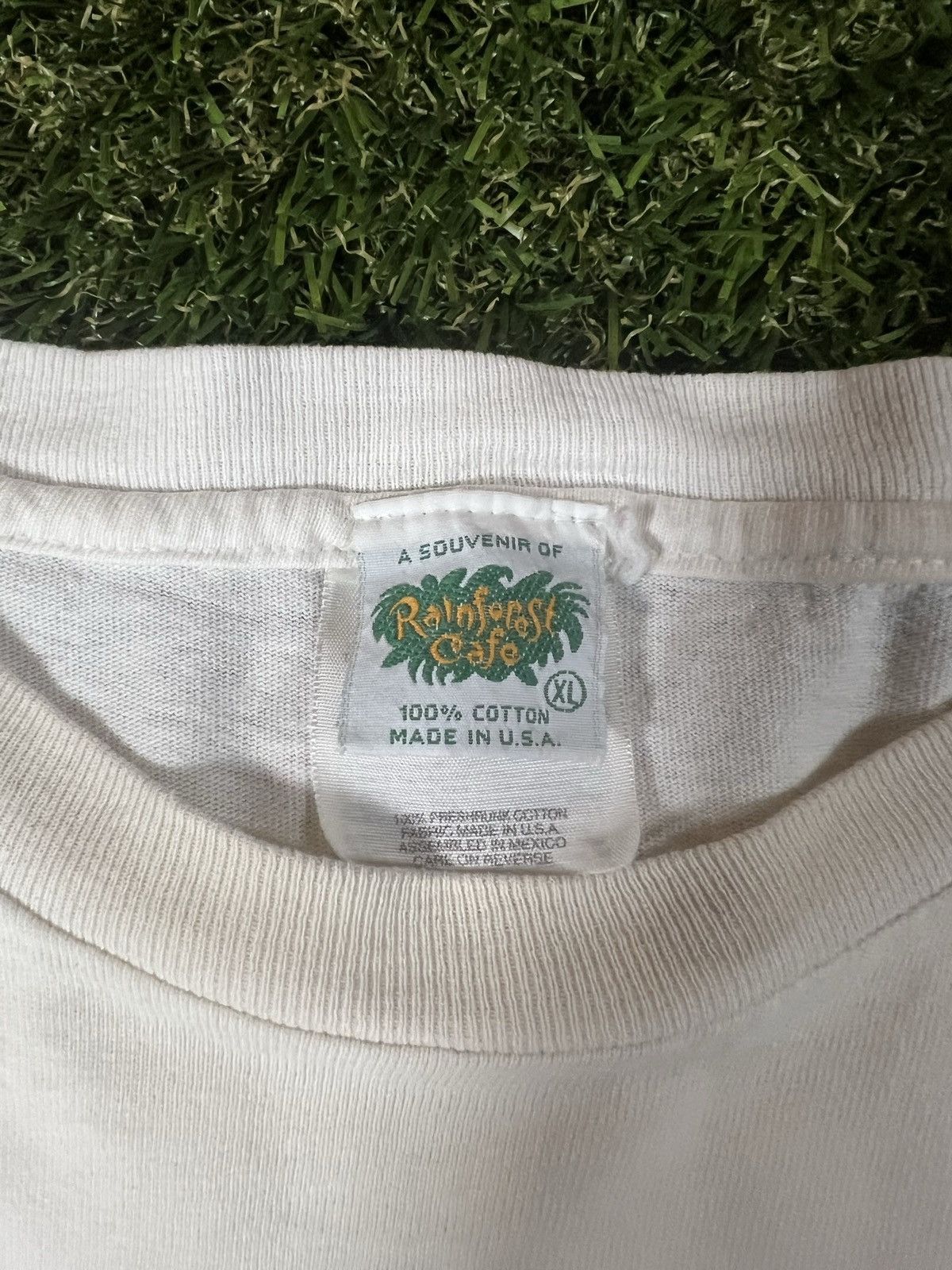 Rainforest × Vintage Vintage 90s Made in USA Distressed Orlando Rain Forest Cafe Size US XXL / EU 58 / 5 - 5 Thumbnail